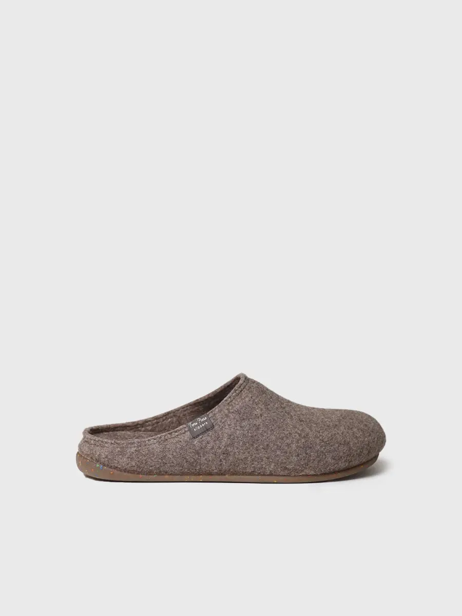 Toni Pons Neo-FR chausson homme feutre recycle taupe