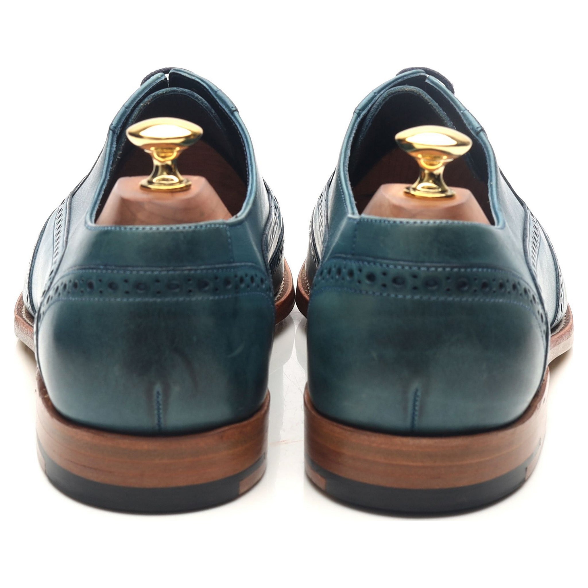 Barker Valiant brogues cuir bleu pointure UK 9
