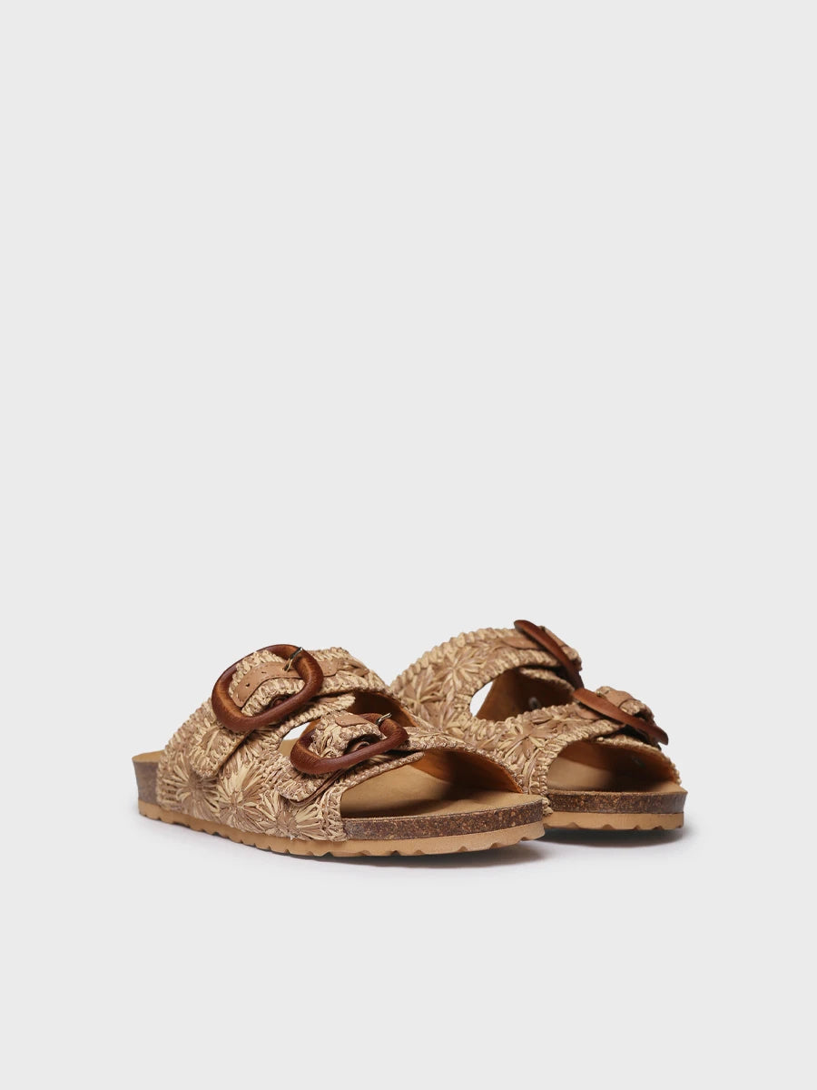 Toni Pons Guam-RF sandale raphia femme fleurs