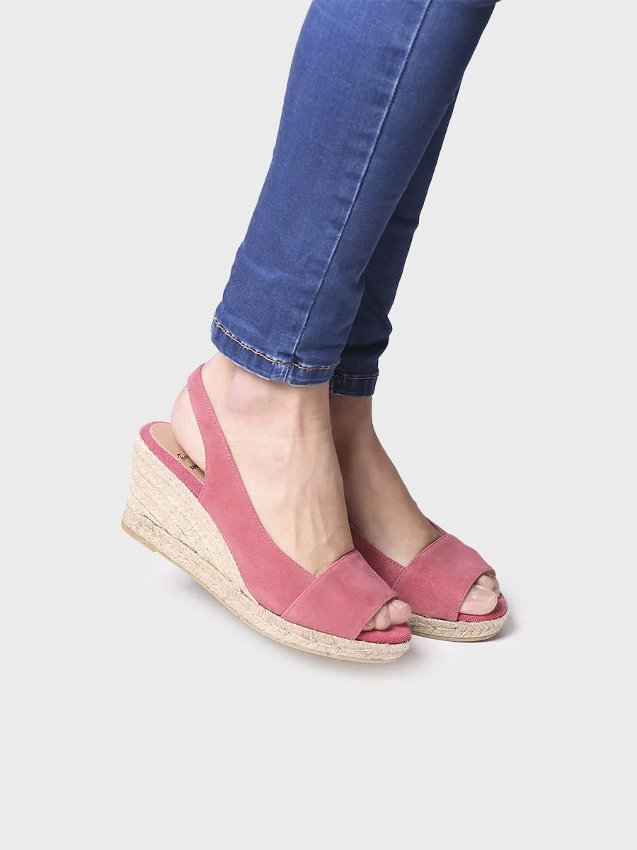 Toni Pons Monza-A espadrilles compensées suède talon 7,5 cm