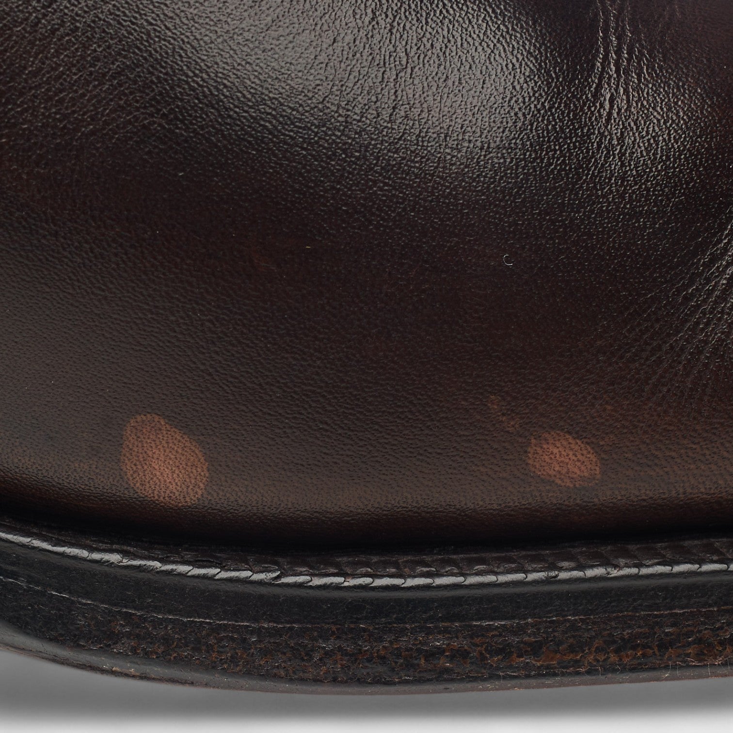 George Cleverley derby cuir marron foncé UK 8