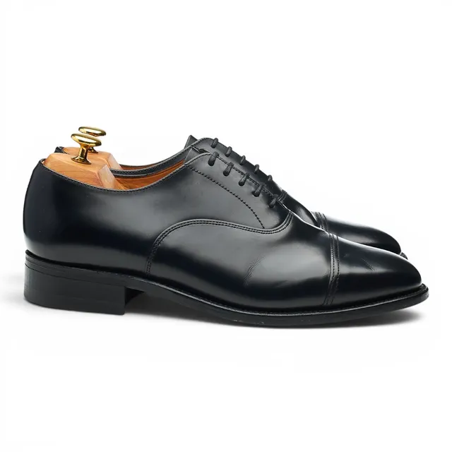 Sanders Oxford Richelieu cuir noir pointure 8.5 UK