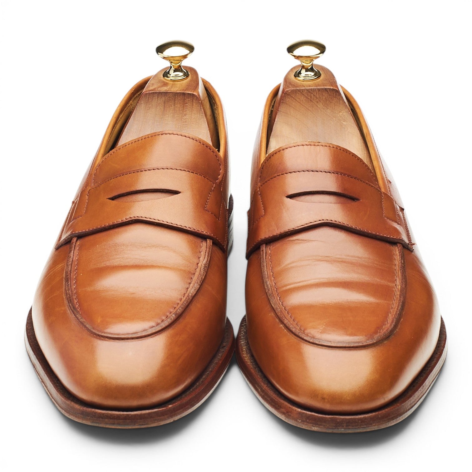 Loake 1880 Ely mocassin cuir tan 10,5 semelle cuir