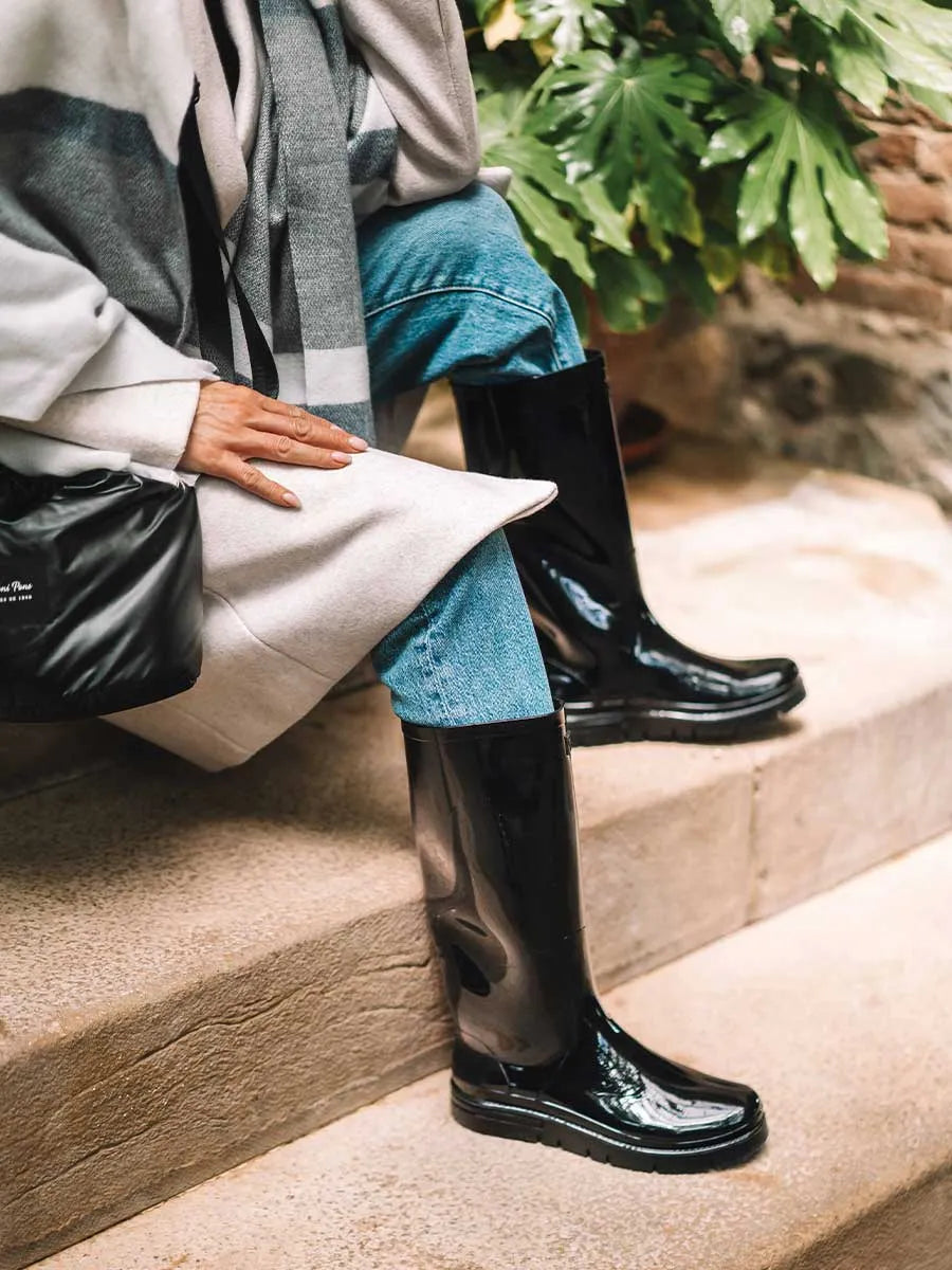 Toni Pons Clermont bottes de pluie femme caoutchouc brillant