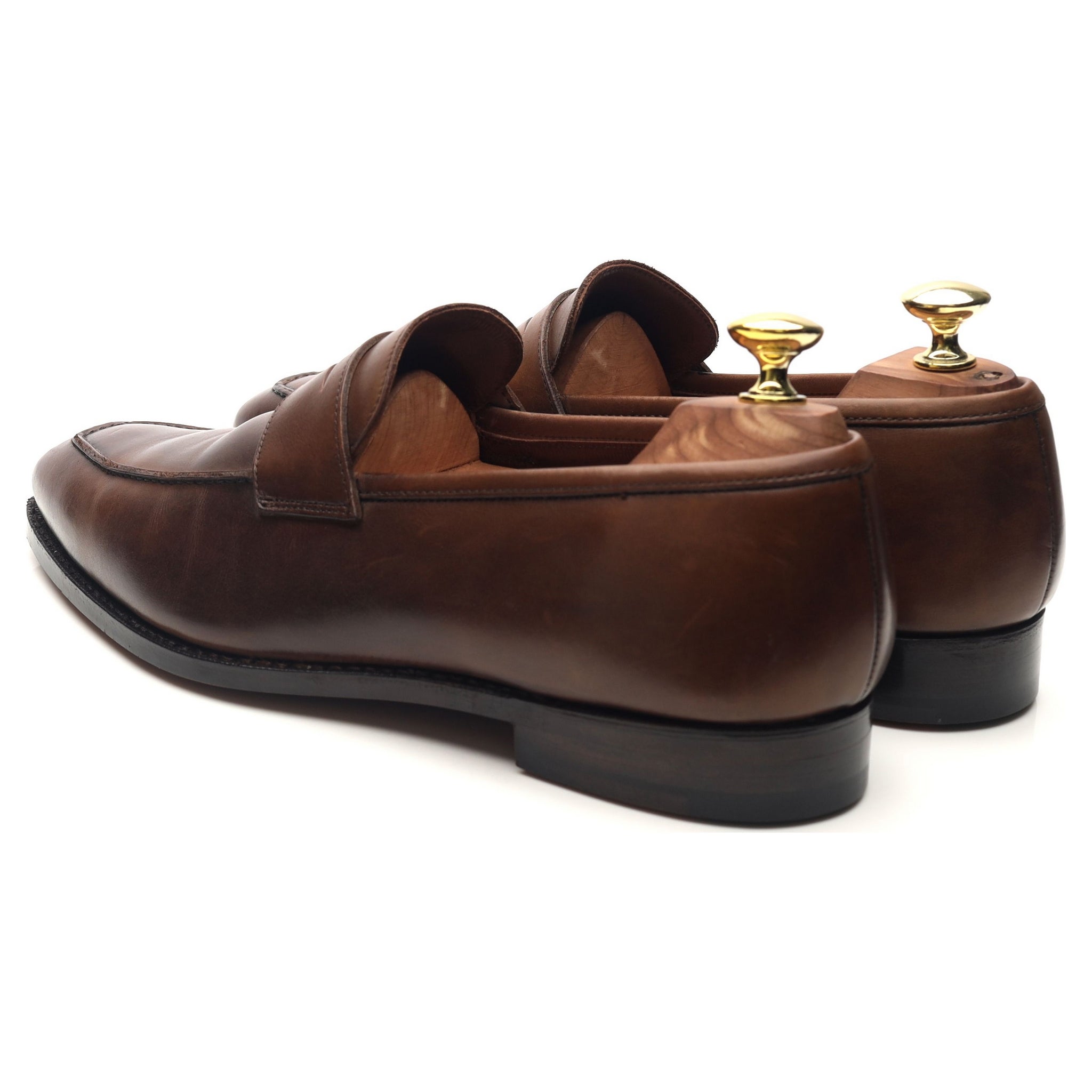 Crockett & Jones Bury mocassins cuir marron 7.5 UK