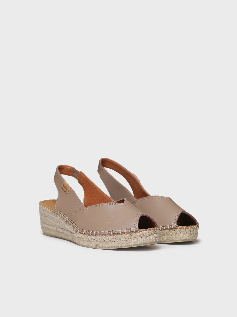 Toni Pons Bernia-P espadrille femme cuir compensée