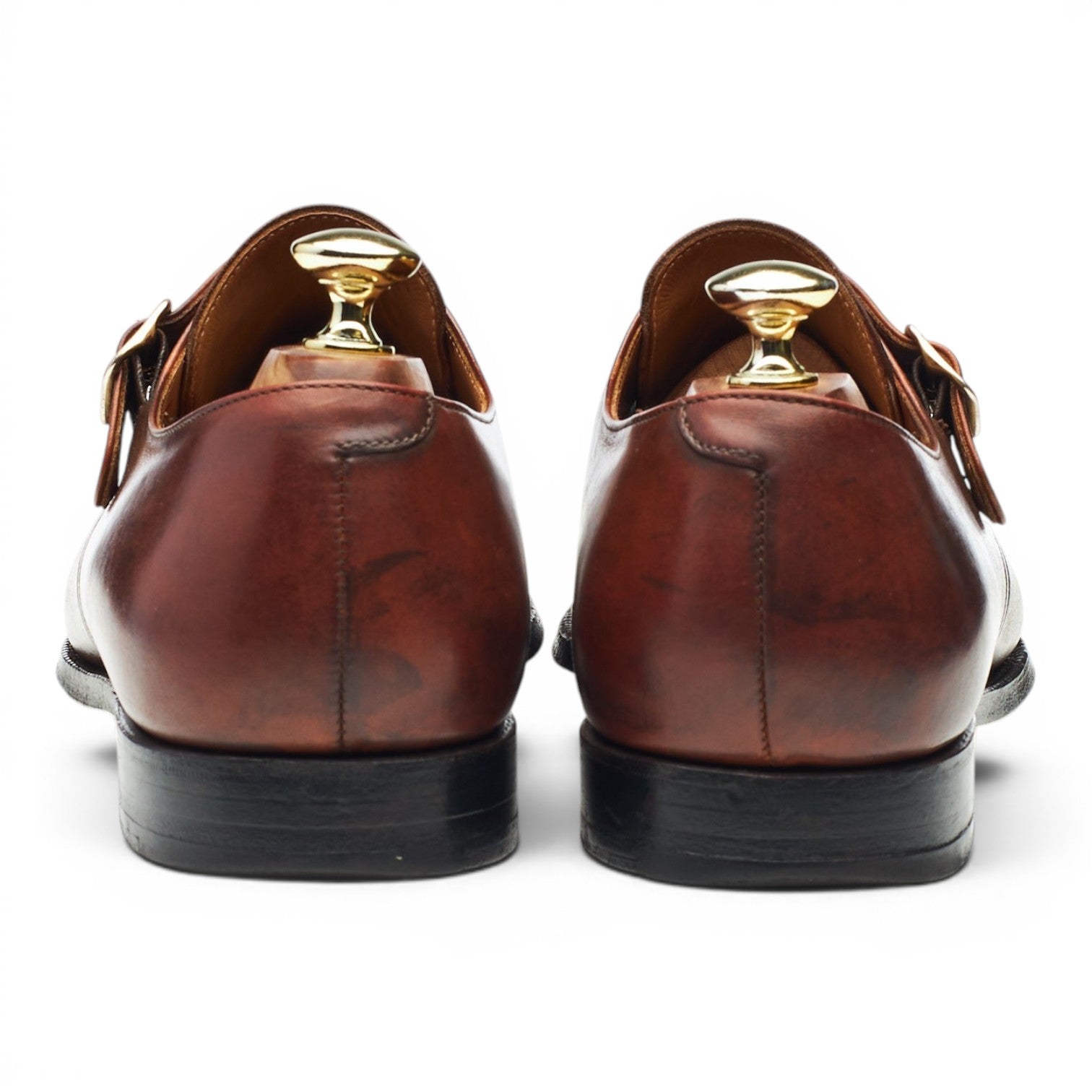 Crockett & Jones Malvern monk cuir marron pointure 41,5