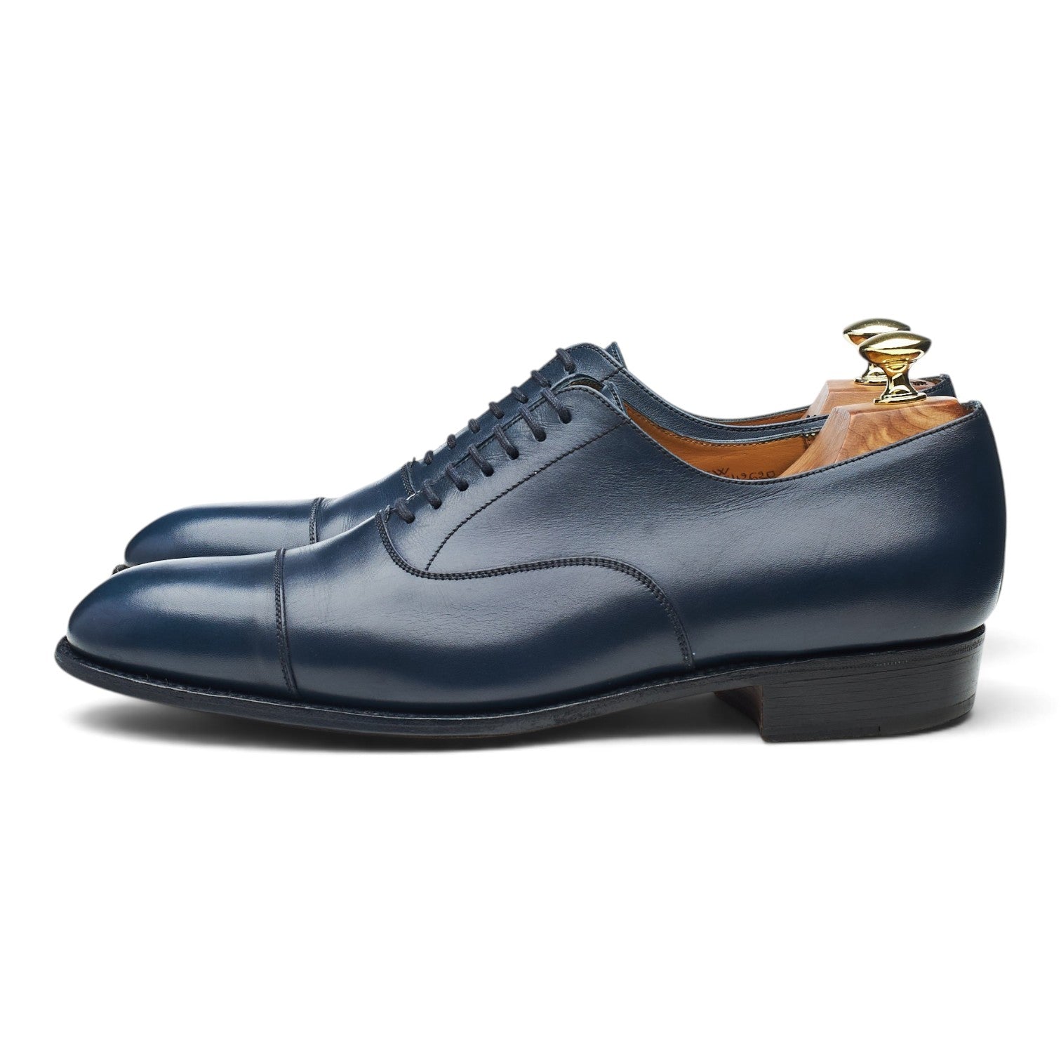 J.M. Weston 415 oxford cuir bleu marine UK 7.5