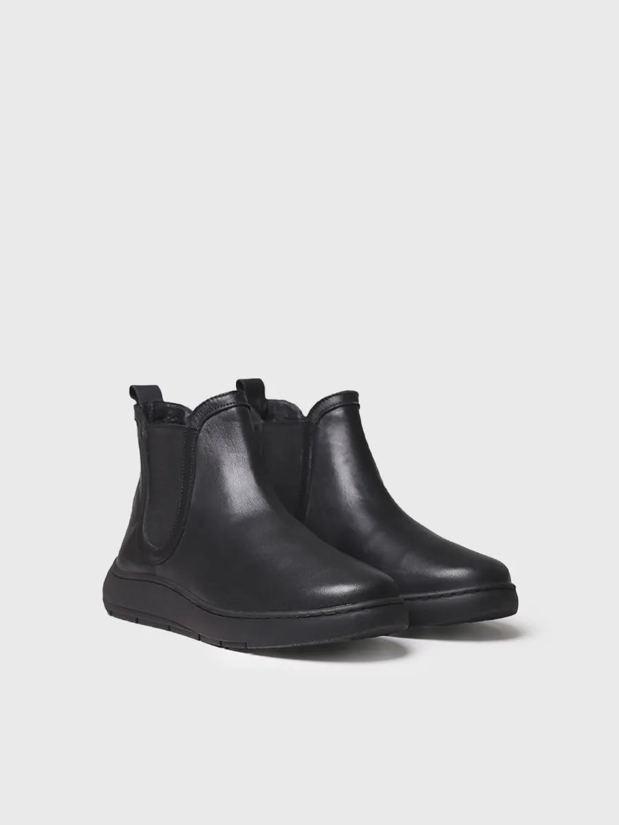 Toni Pons Padua bottine cuir femme noir élastique