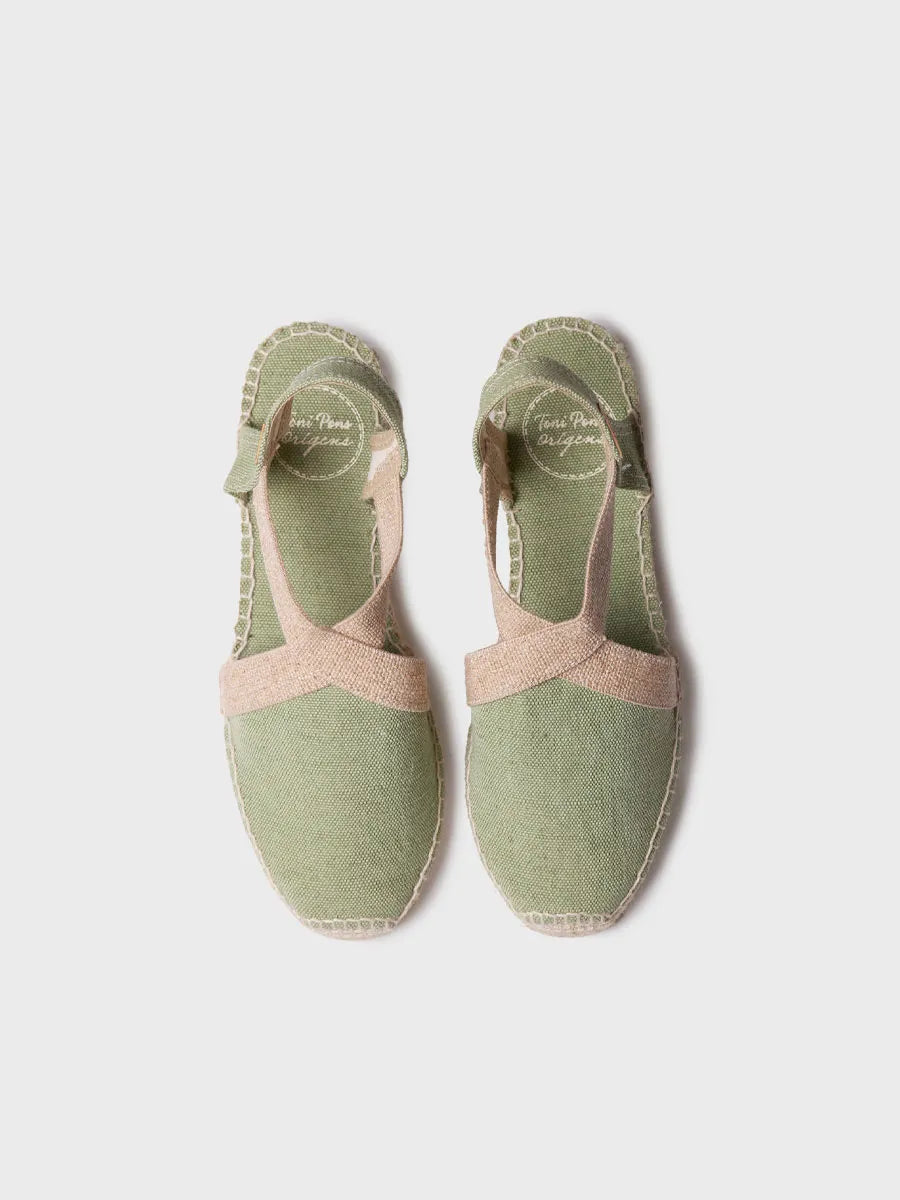 Toni Pons Verdi-V espadrilles plates toile vegan 4 cm