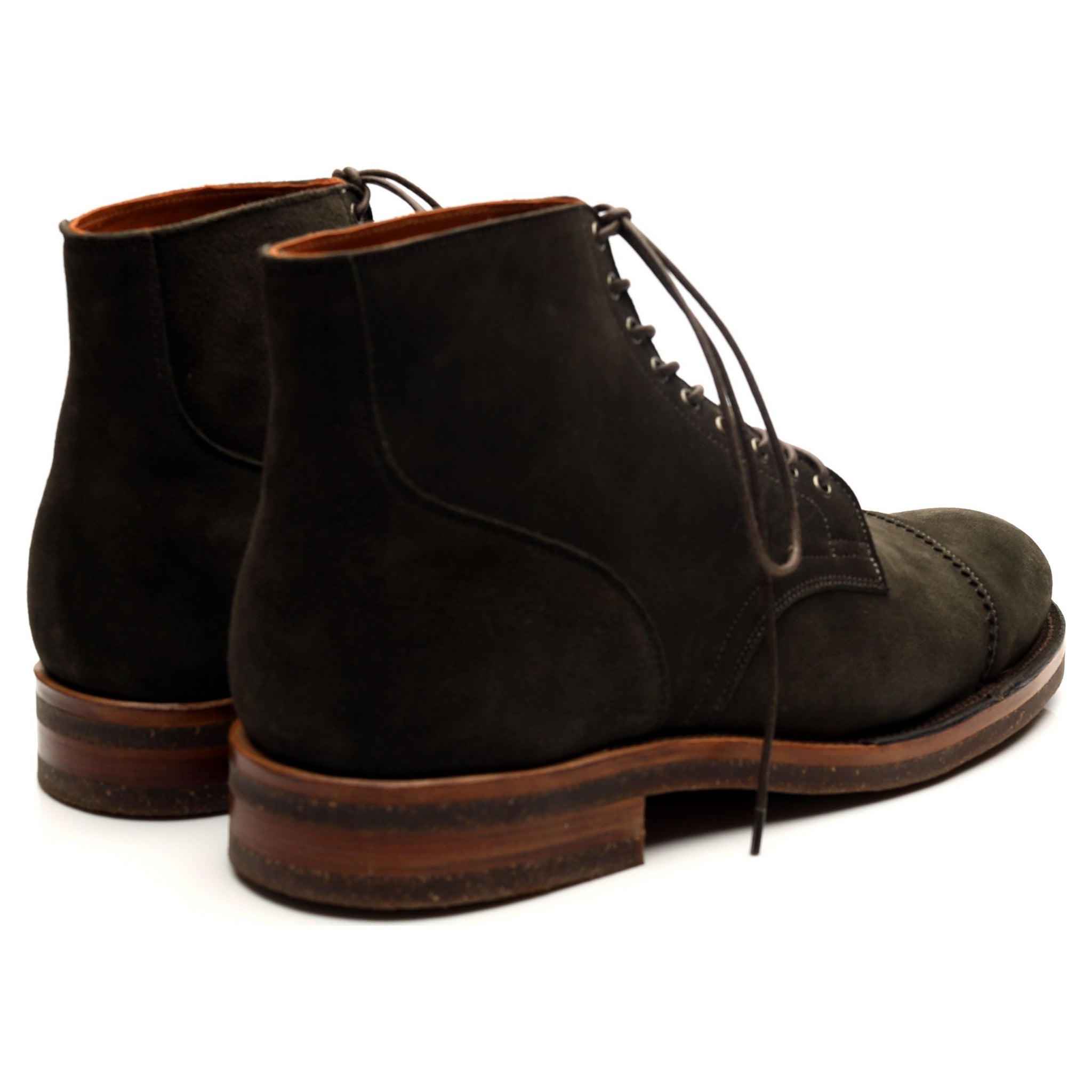 Viberg Service bottines daim vert pointure UK 10
