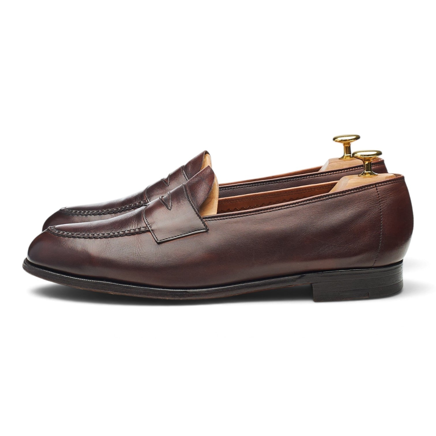 Wildsmith Harrow mocassins cuir marron foncé UK 8