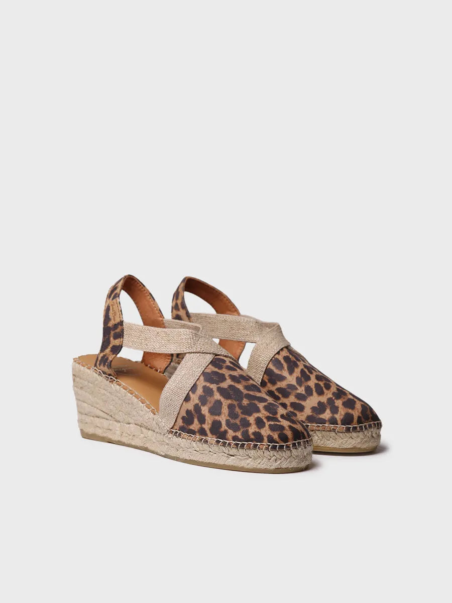 Toni Pons Tossa espadrille cuir compensée leo