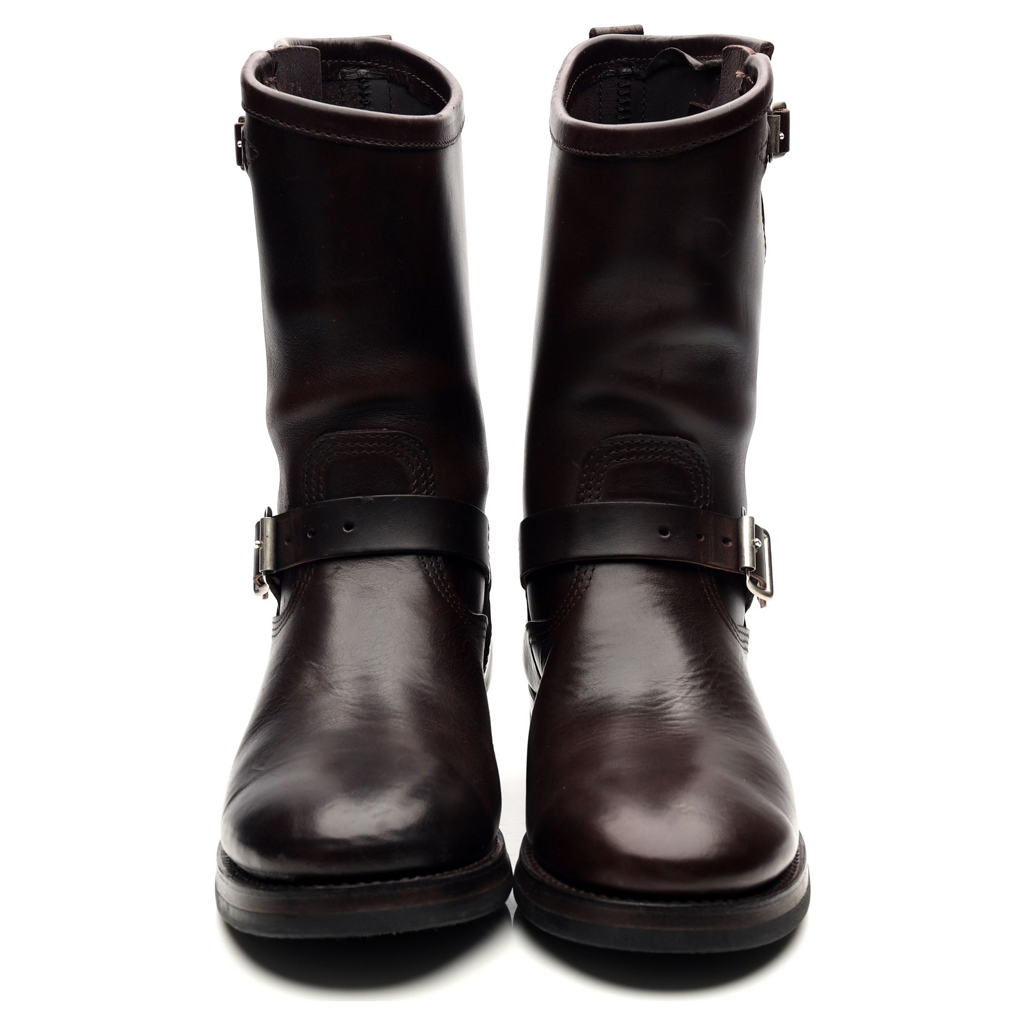 Makers bottes engineer cuir marron foncé 7 UK
