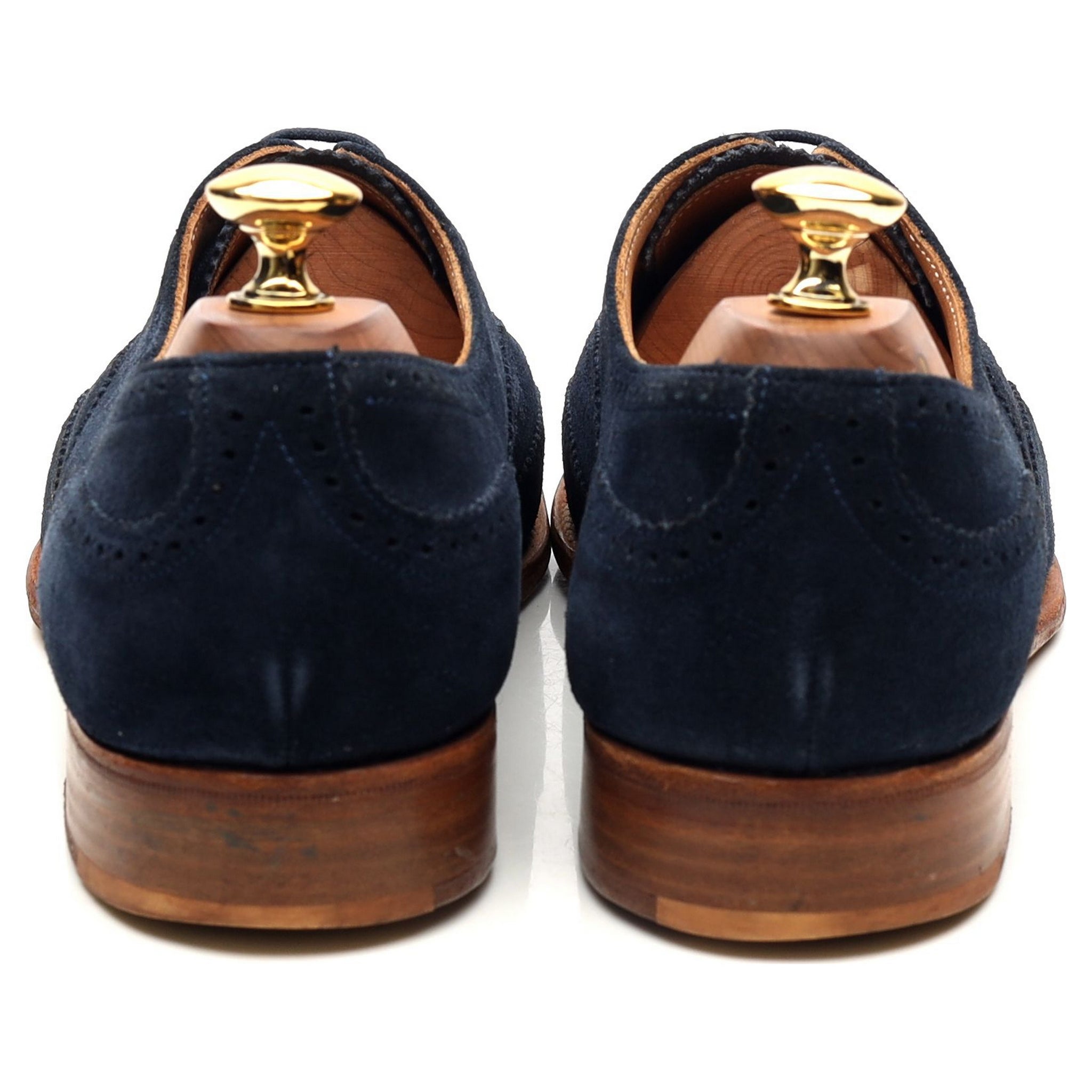 Cheaney Maisie brogues suède bleu femme UK 7