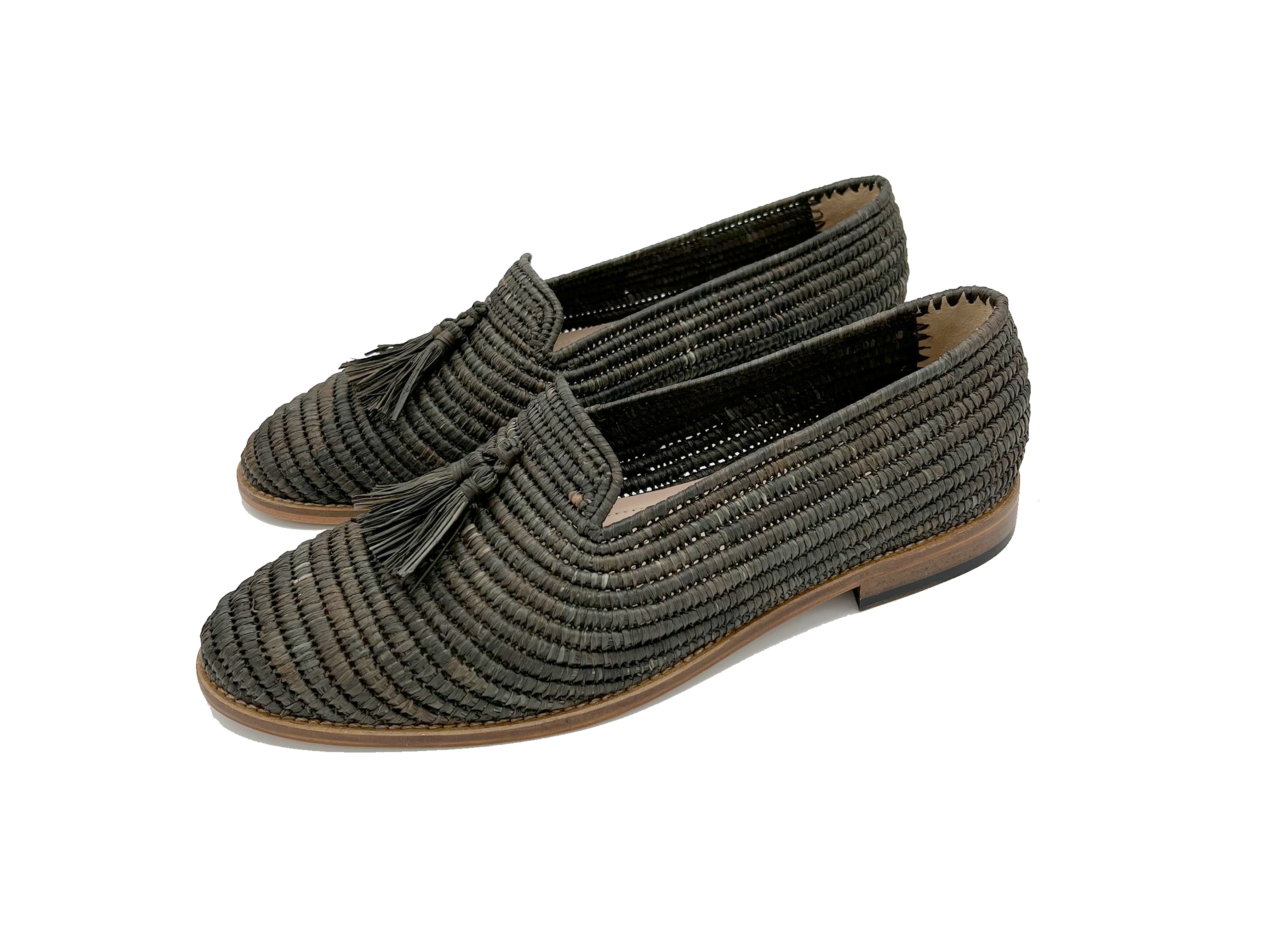 Contre-Allée Gironde mocassin homme raphia naturel