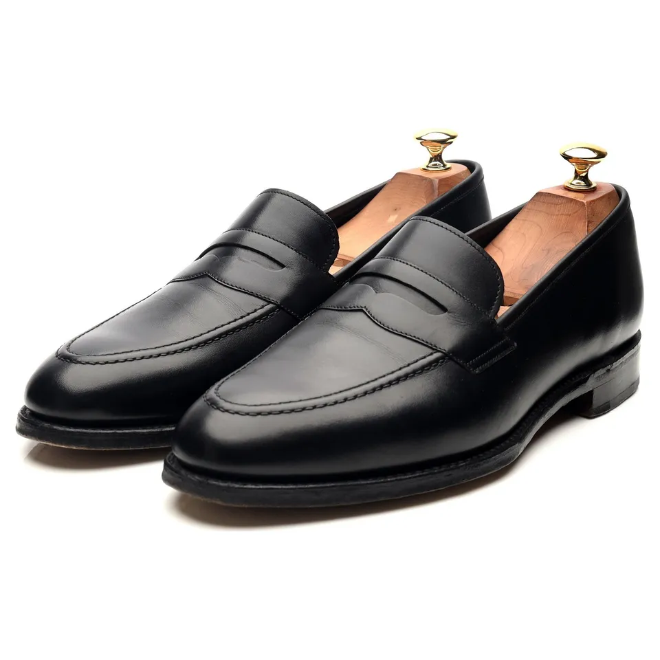 Loake 1880 Whitehall mocassins cuir noir pointure UK 9