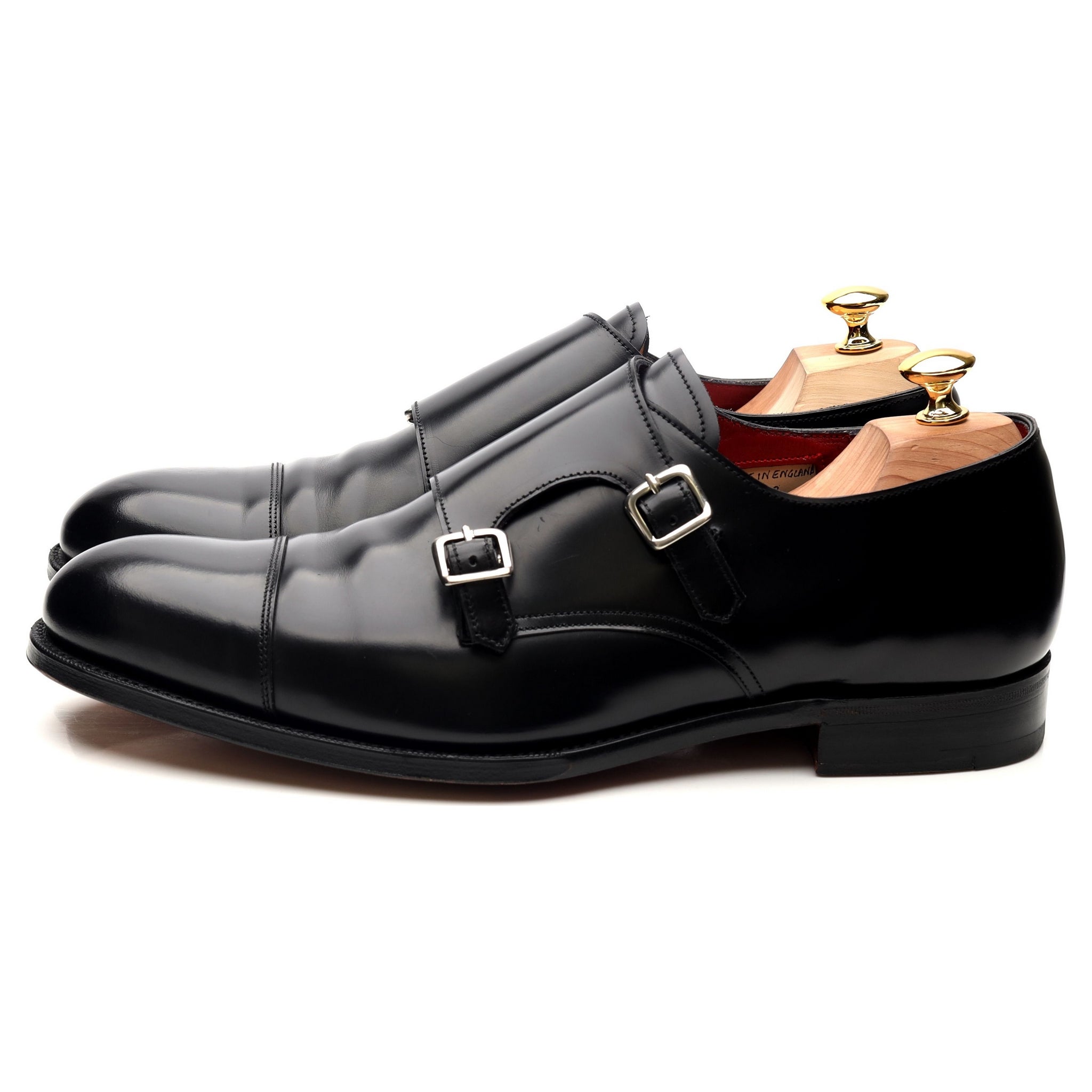 Grenson Hanbury monks cuir noir UK 11