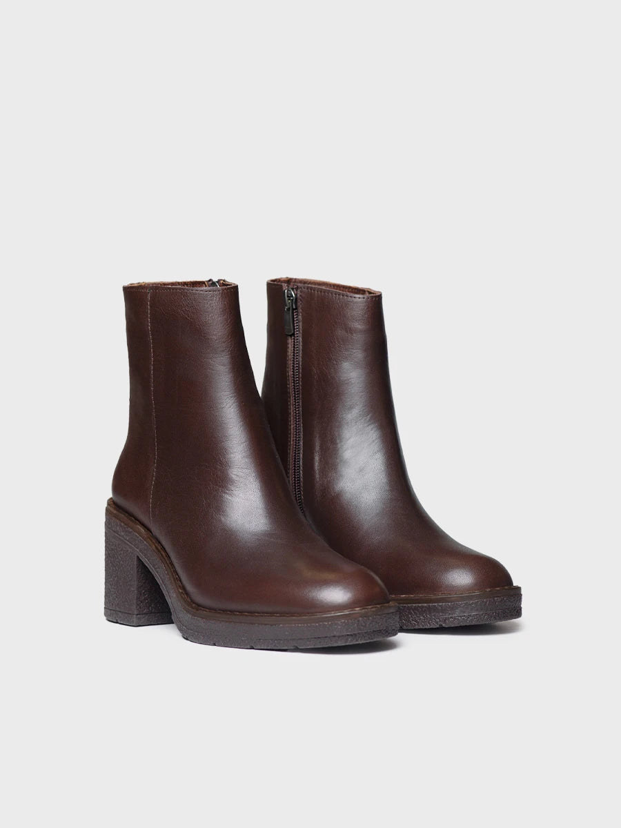Toni Pons Prades-P bottines cuir femme zip talon
