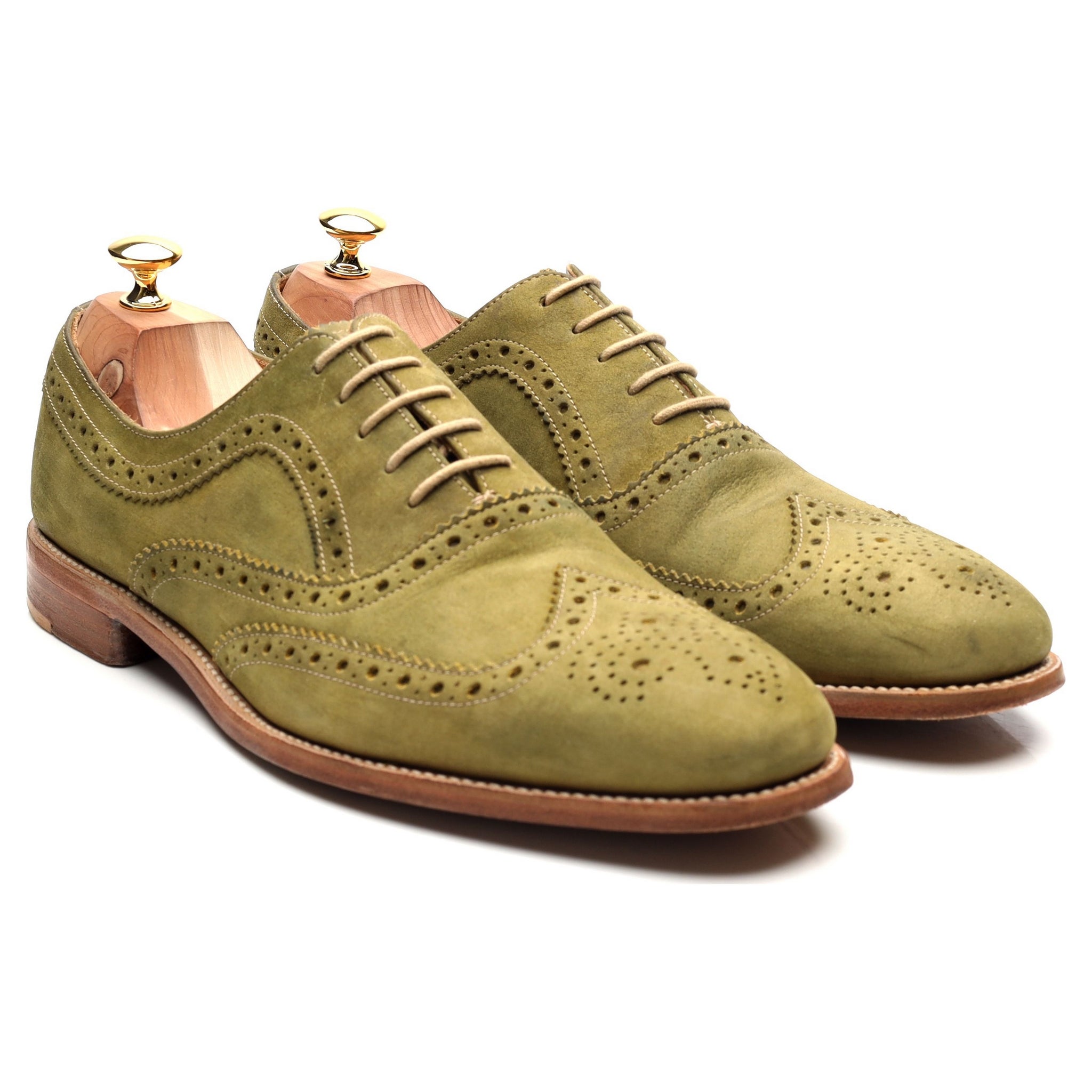 Loake Tye richelieu nubuck vert UK 11
