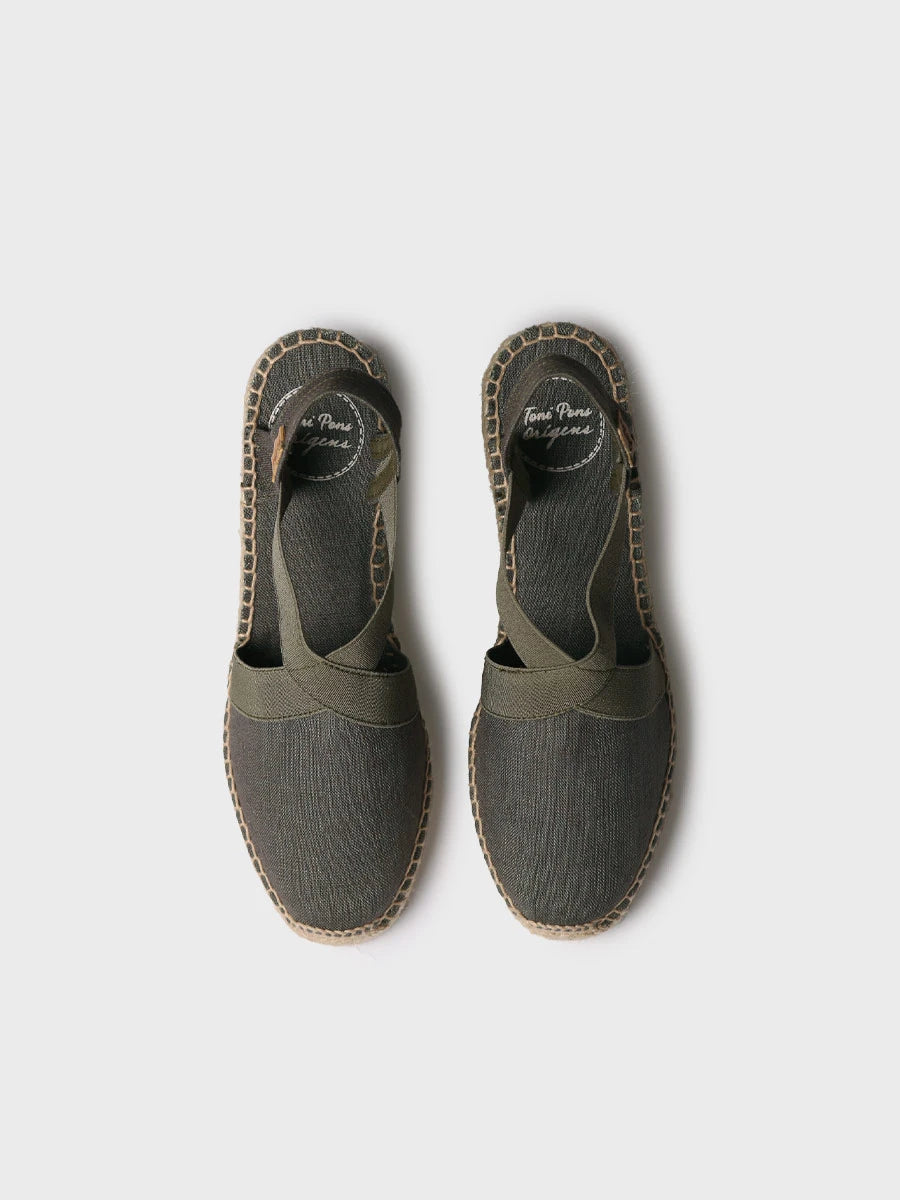 Toni Pons Ter espadrille femme lin compensée vegan