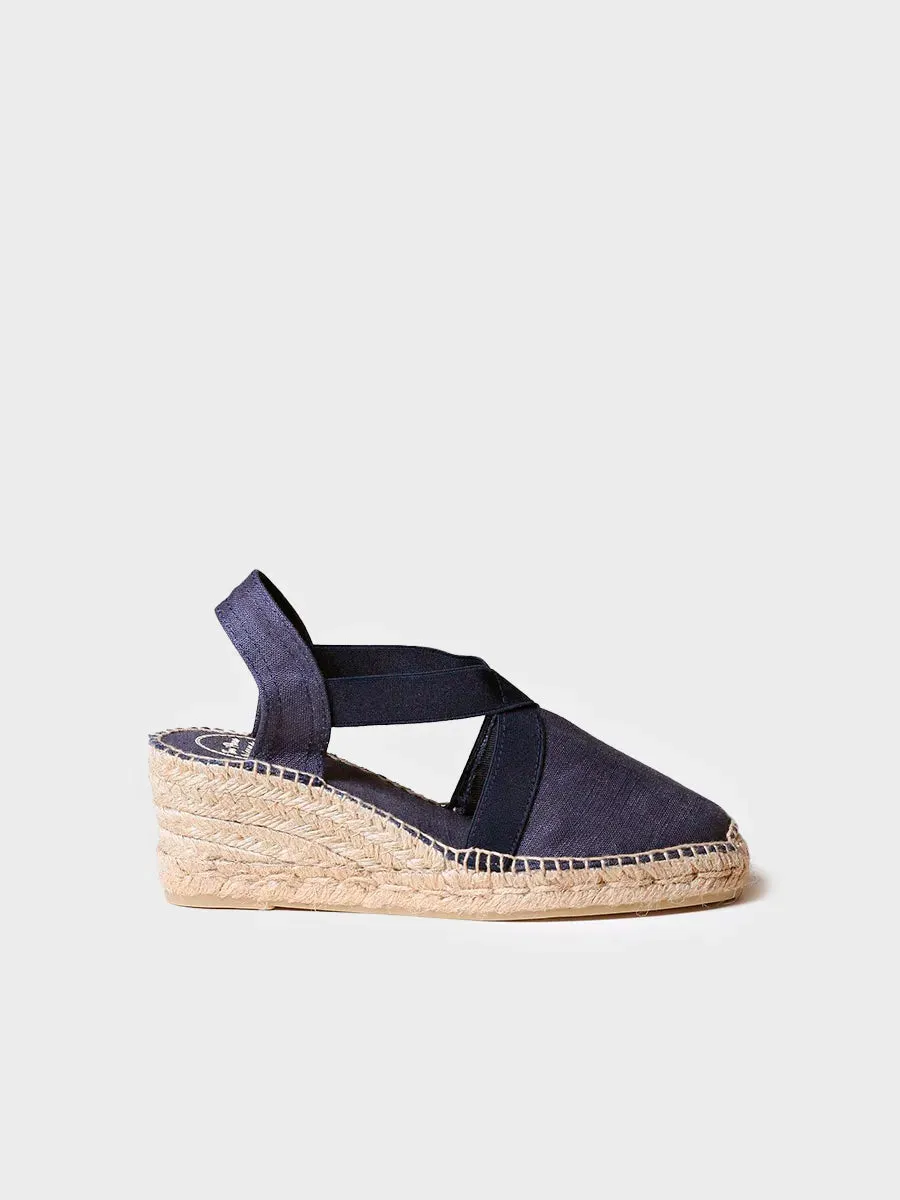 Toni Pons Ter espadrilles compensées lin vegan 6 cm