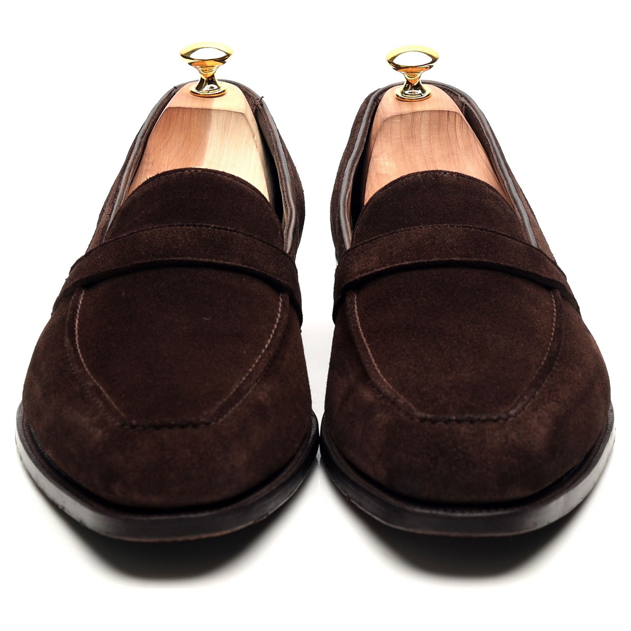 Anthony Cleverley Baron mocassin daim marron UK 11.5