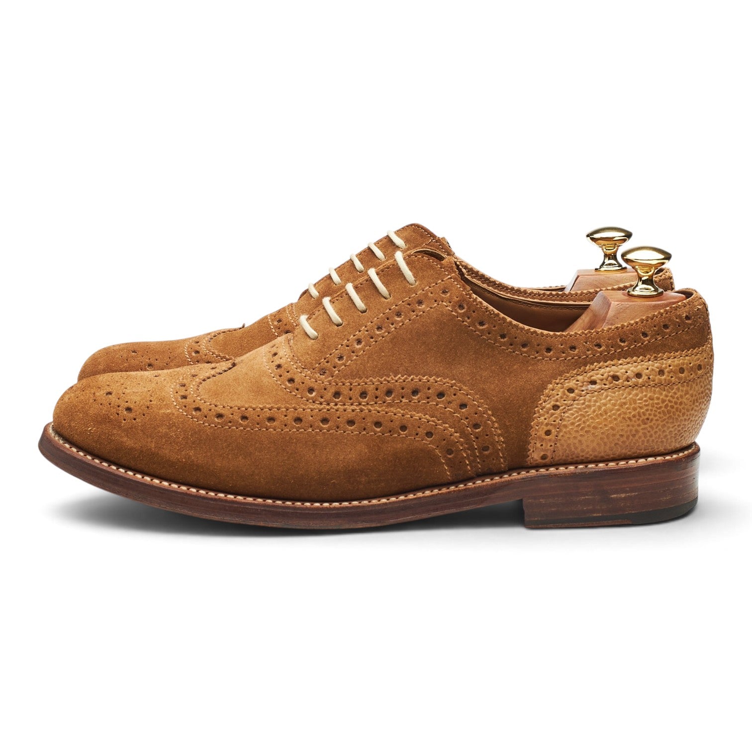 Grenson Stanley richelieu brogue daim marron 9 UK