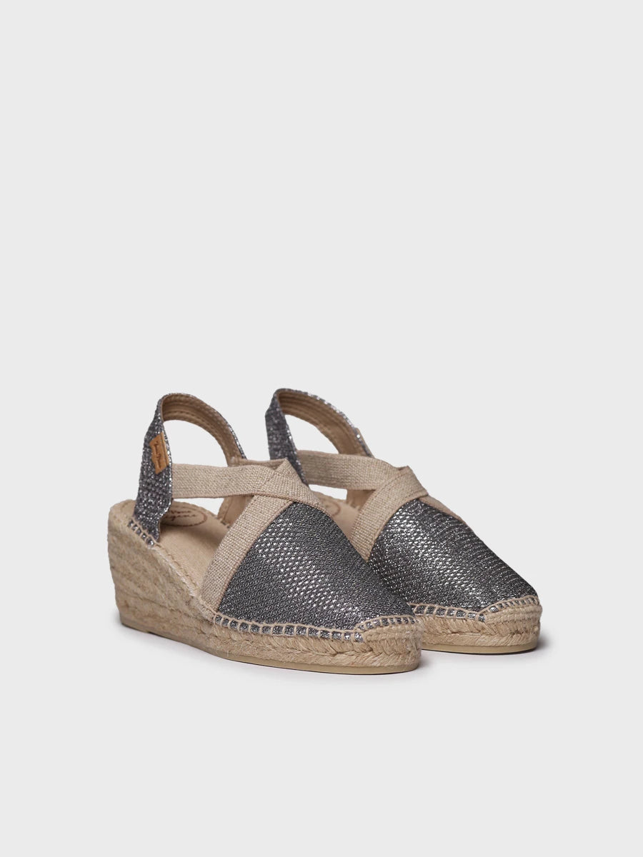 Toni Pons Triton espadrille compensee vegan brillante
