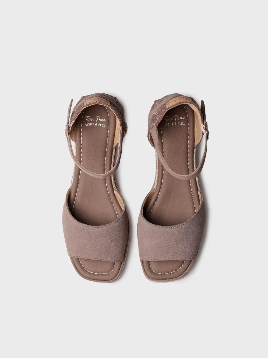 Toni Pons Brisa espadrille compensée femme cuir suédé