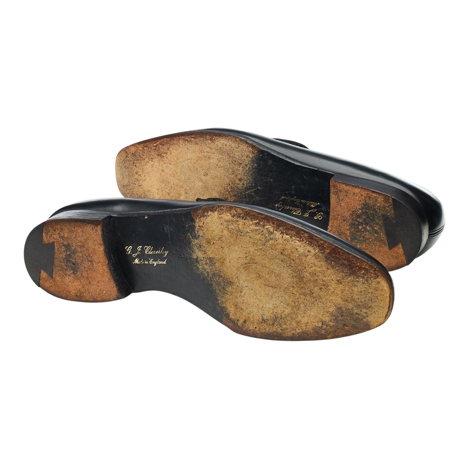 George Cleverley Matthew mocassins cuir noir UK 7