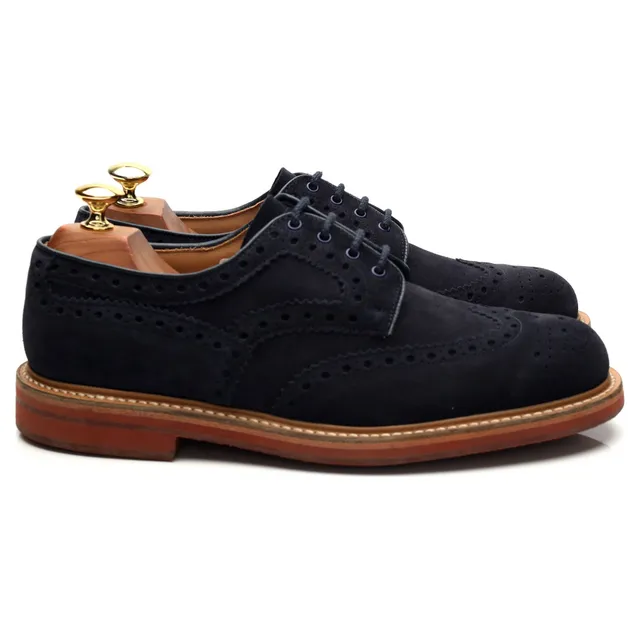 Church’s Orby Derby Brogue Suède Bleu 8