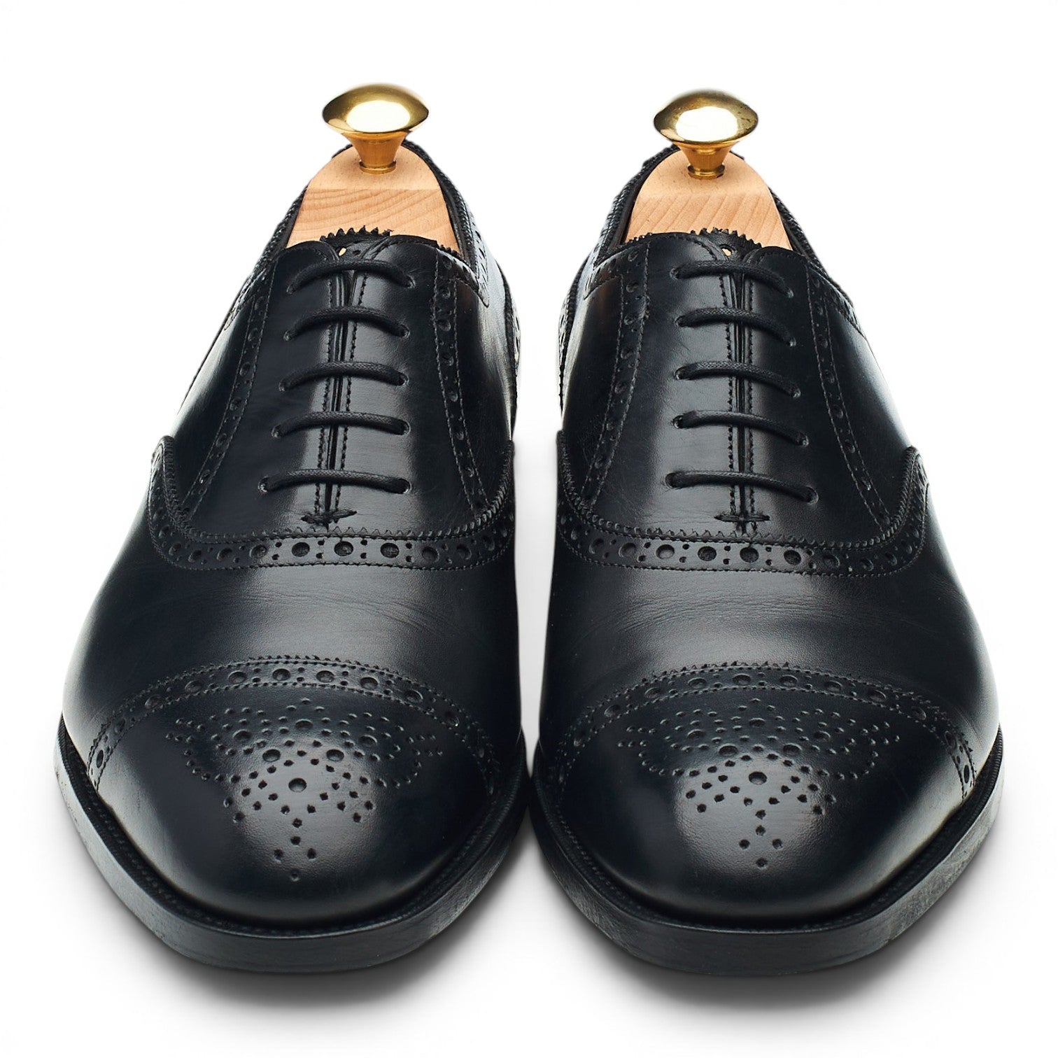 Edward Green Cadogan richelieu cuir noir UK 5.5