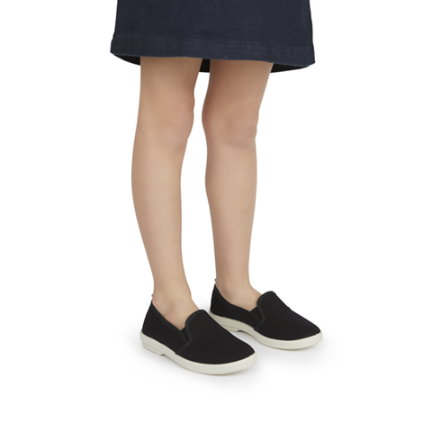 Rivieras Classic Enfant Toile Noir espadrilles coton