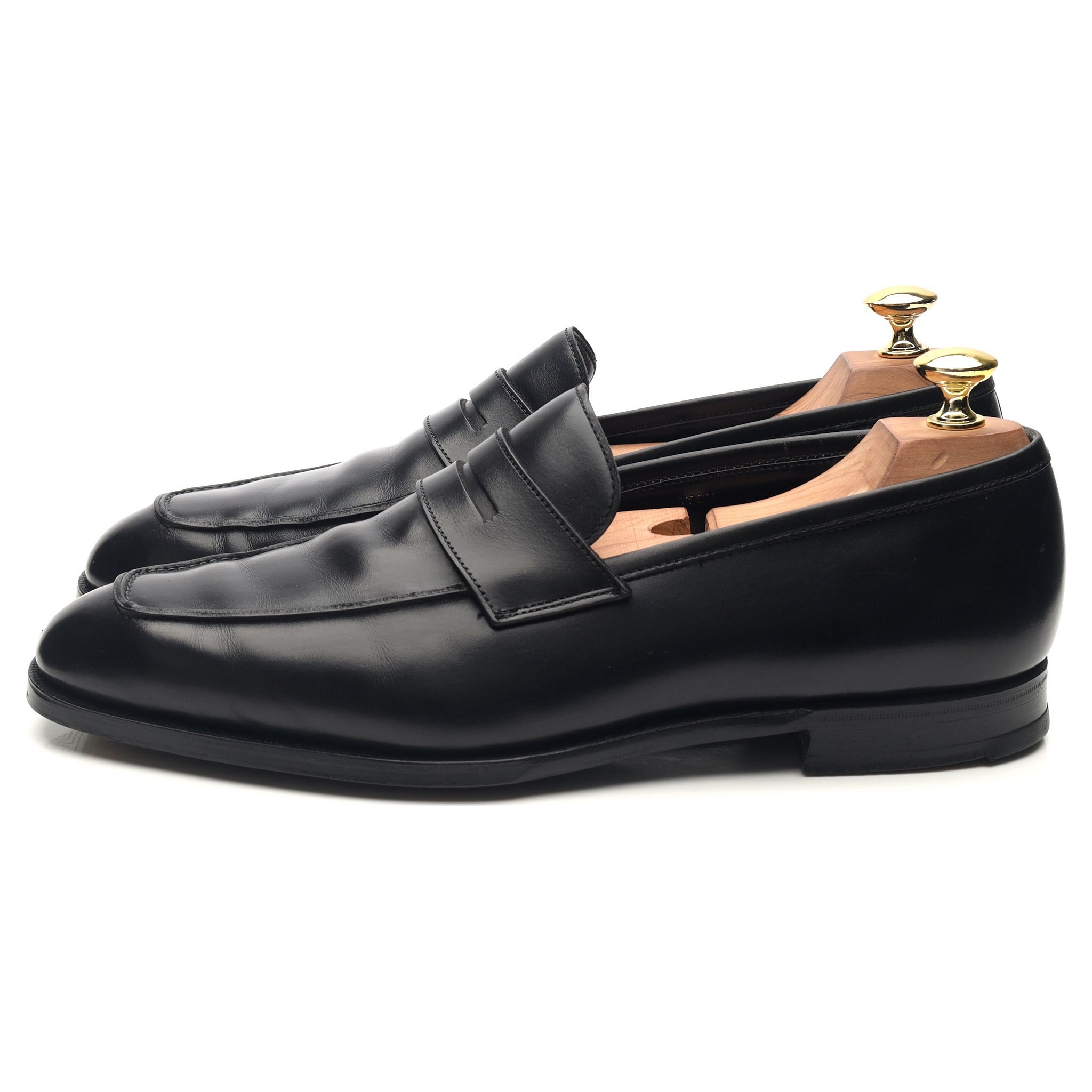 Crockett & Jones Marston mocassins cuir noir UK 8