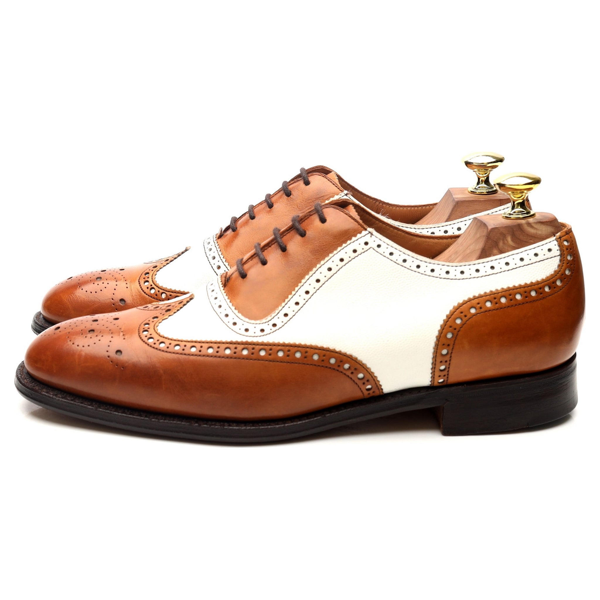 Cheaney Hyde derbies brogue bicolores UK 7