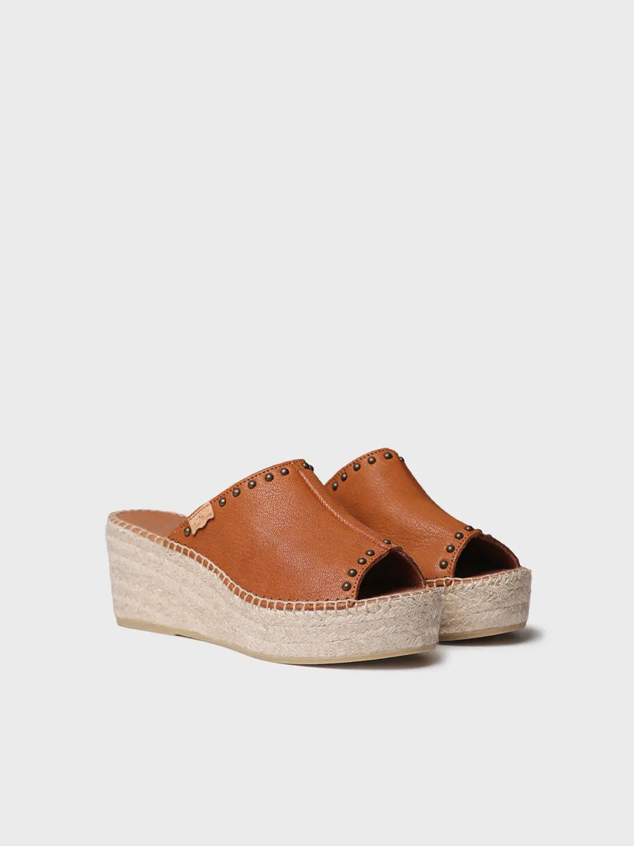 Toni Pons Modena mule cuir compensee clous