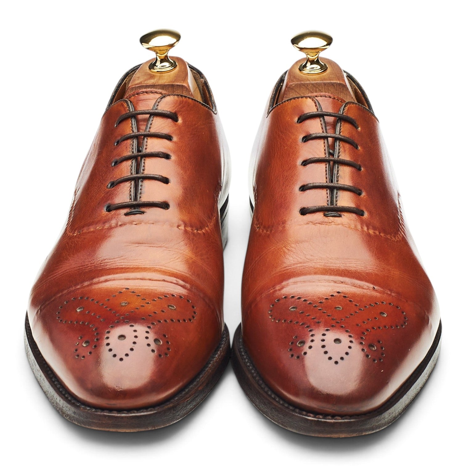 Bontoni Vittorio II richelieu cuir marron UK 9