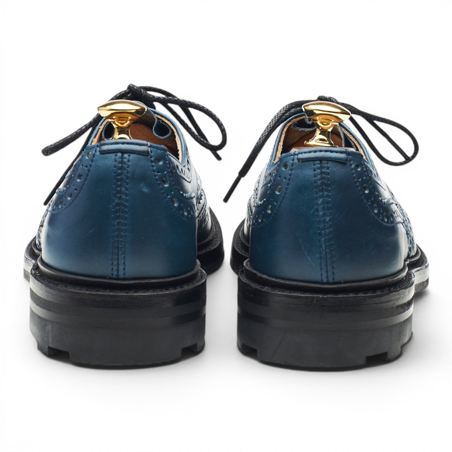 Herring Bourton derby brogue bleu cuir pointure UK 6