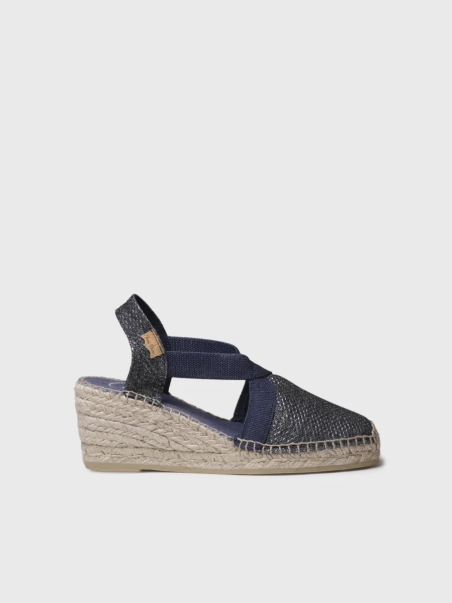 Toni Pons Triton espadrille compensée brillante vegan