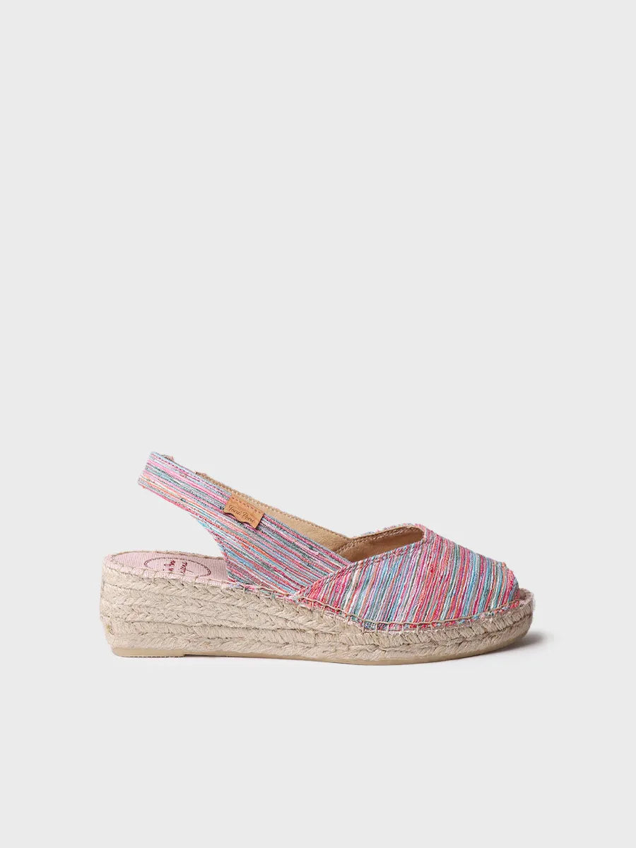 Toni Pons Beri-RG espadrilles compensées toile rayée