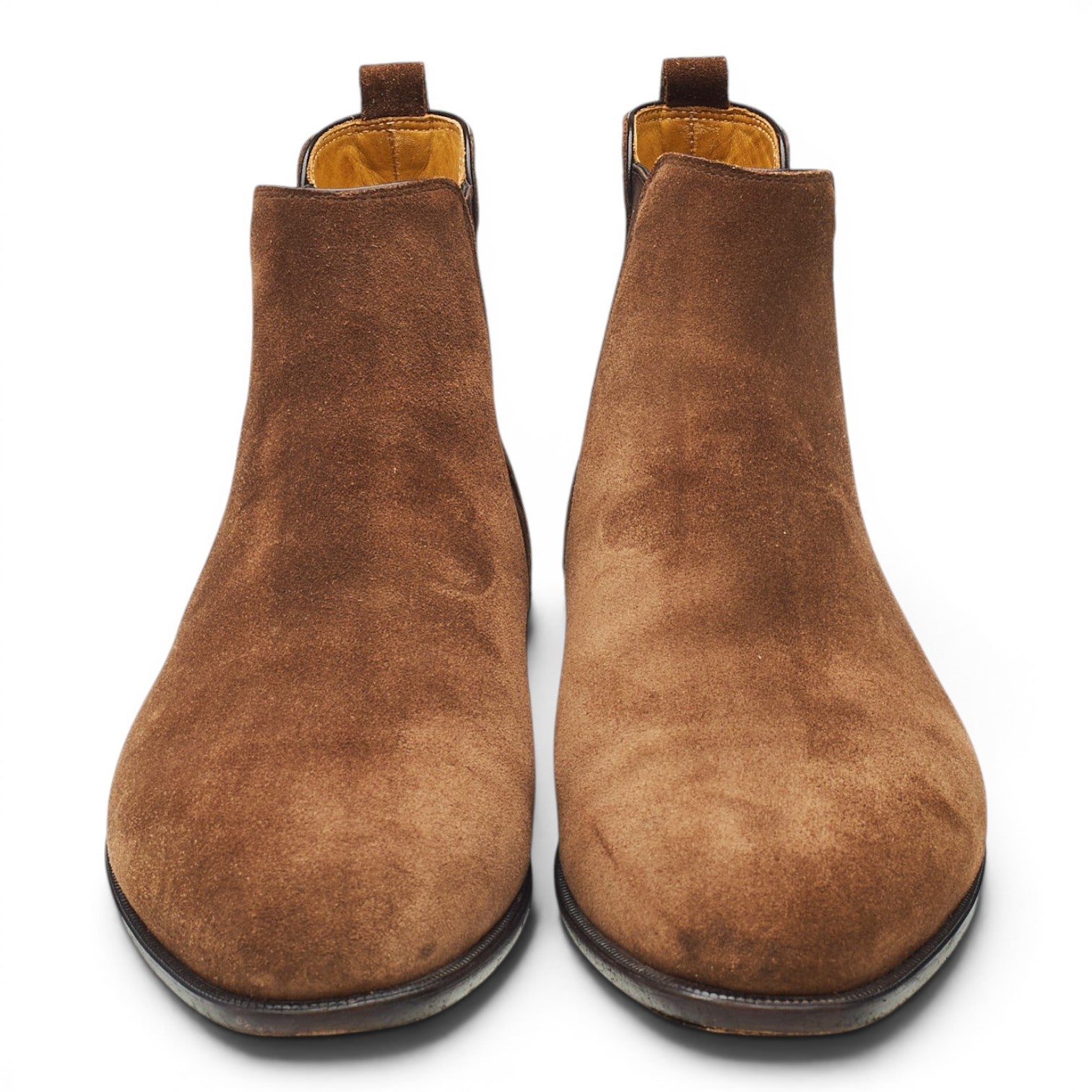 Baudoin & Lange Hicks bottines chelsea daim marron UK 9