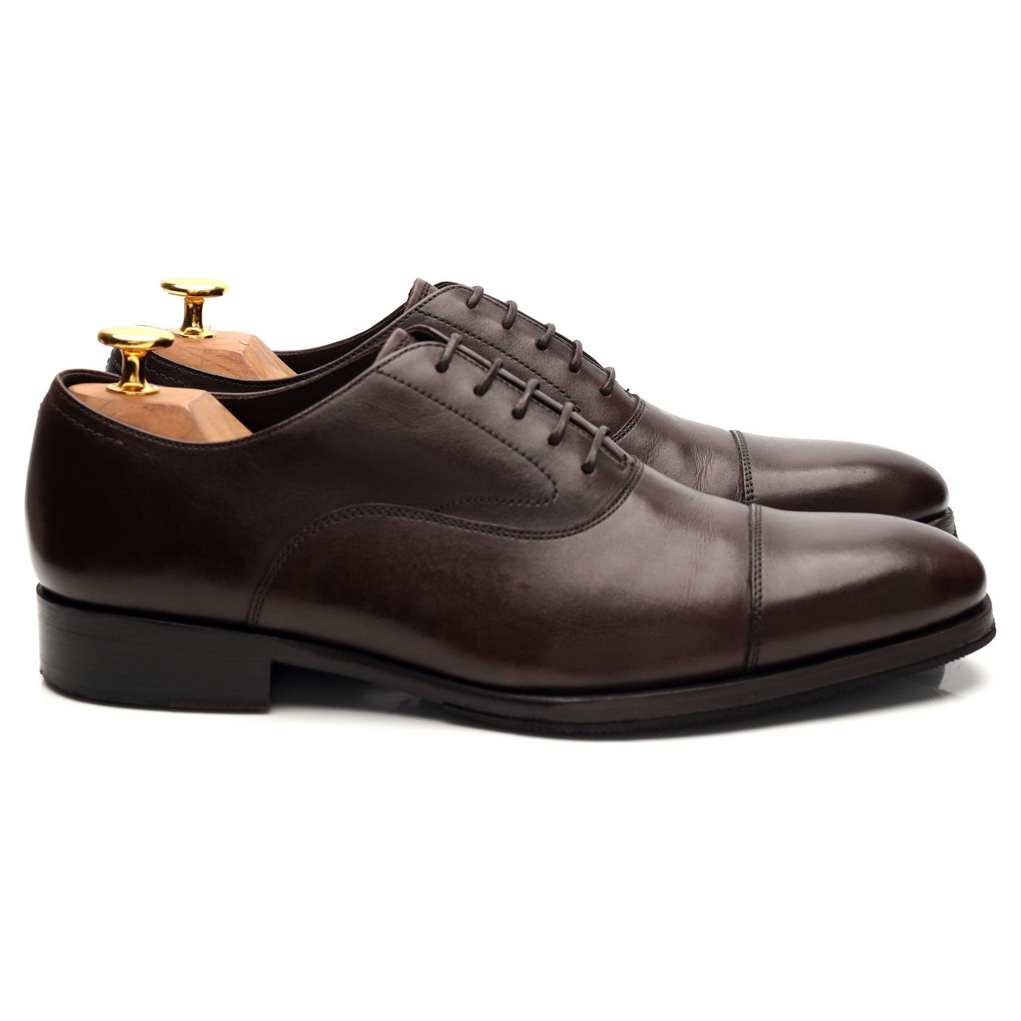 CNES Shoemaker C10 richelieu cuir marron UK 6