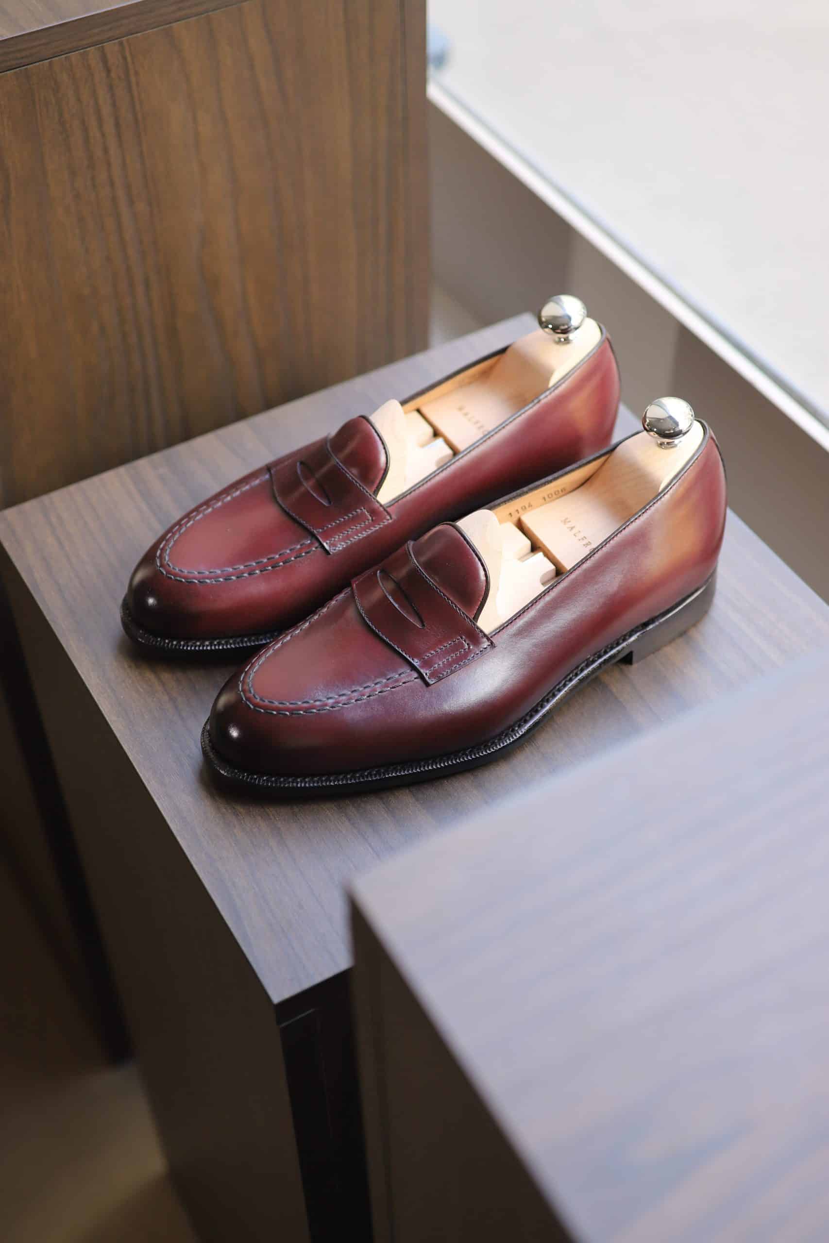 Malfroid Newport penny loafer cuir box calf