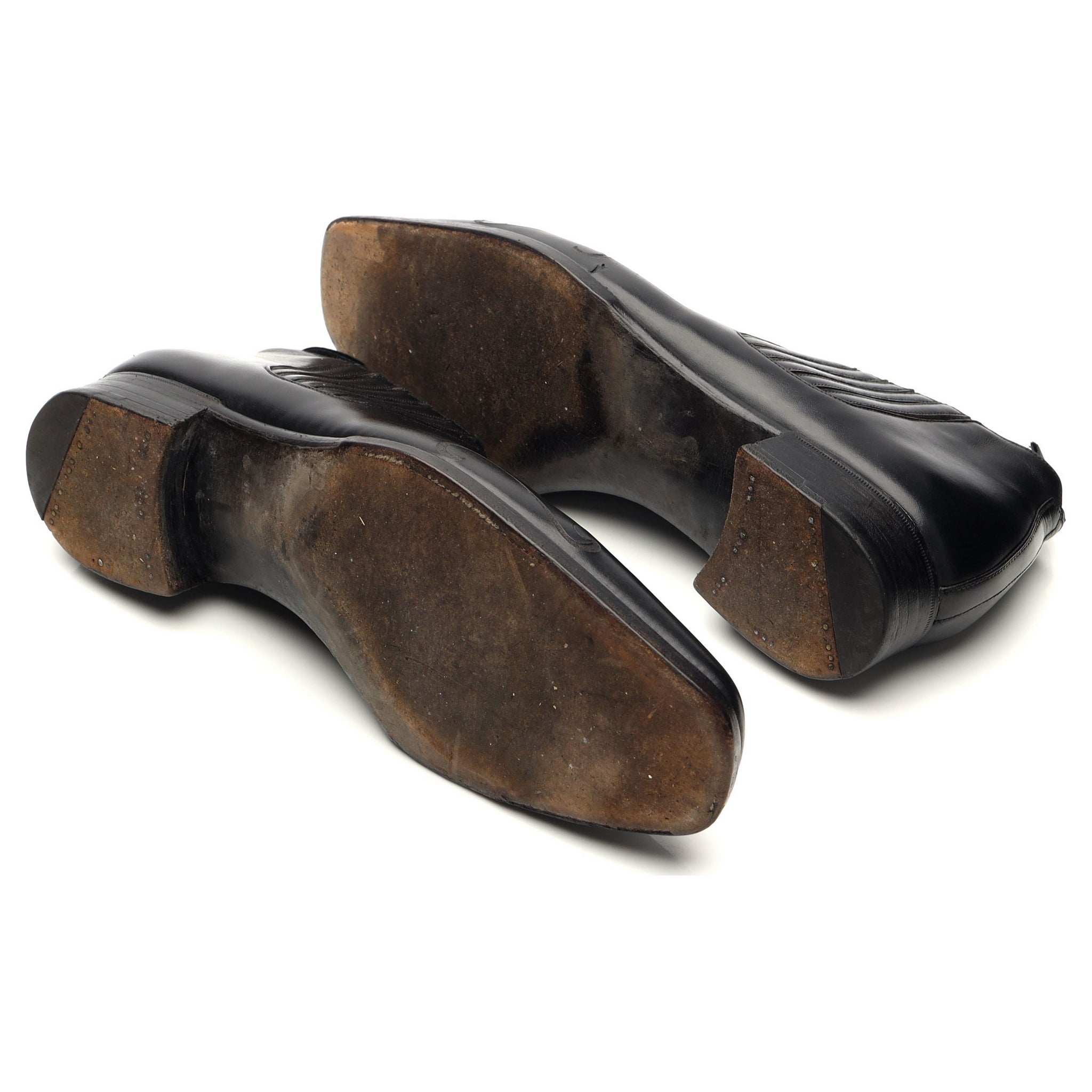 Gaziano & Girling boots cuir noir sur-mesure 6 UK