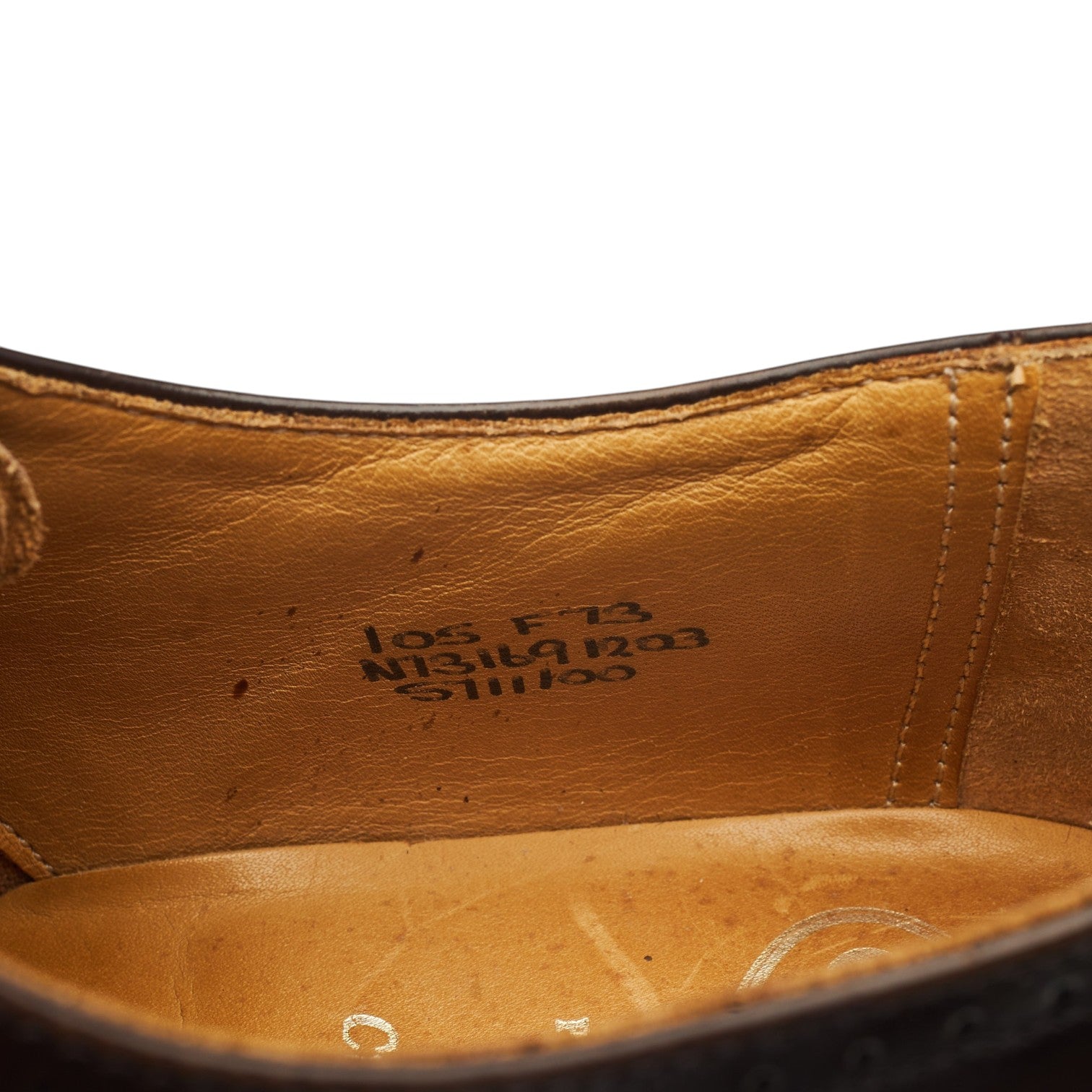 Church's derby brogues cuir marron foncé UK 10,5