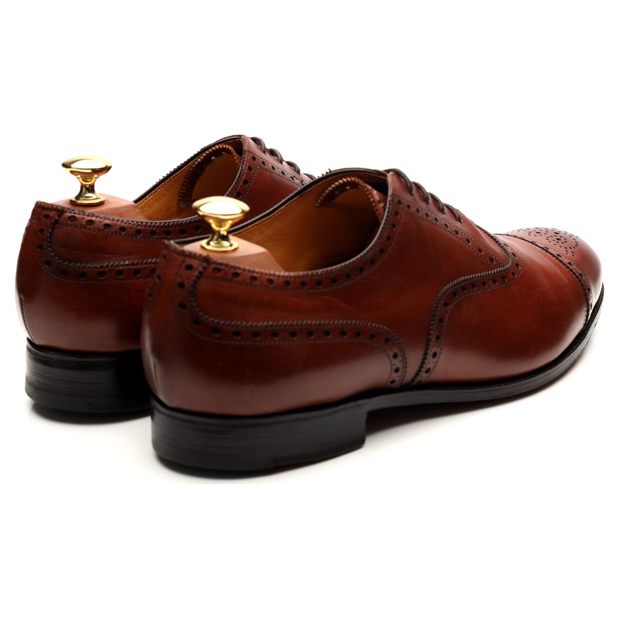 Edward Green Cadogan oxford cuir marron UK 9.5