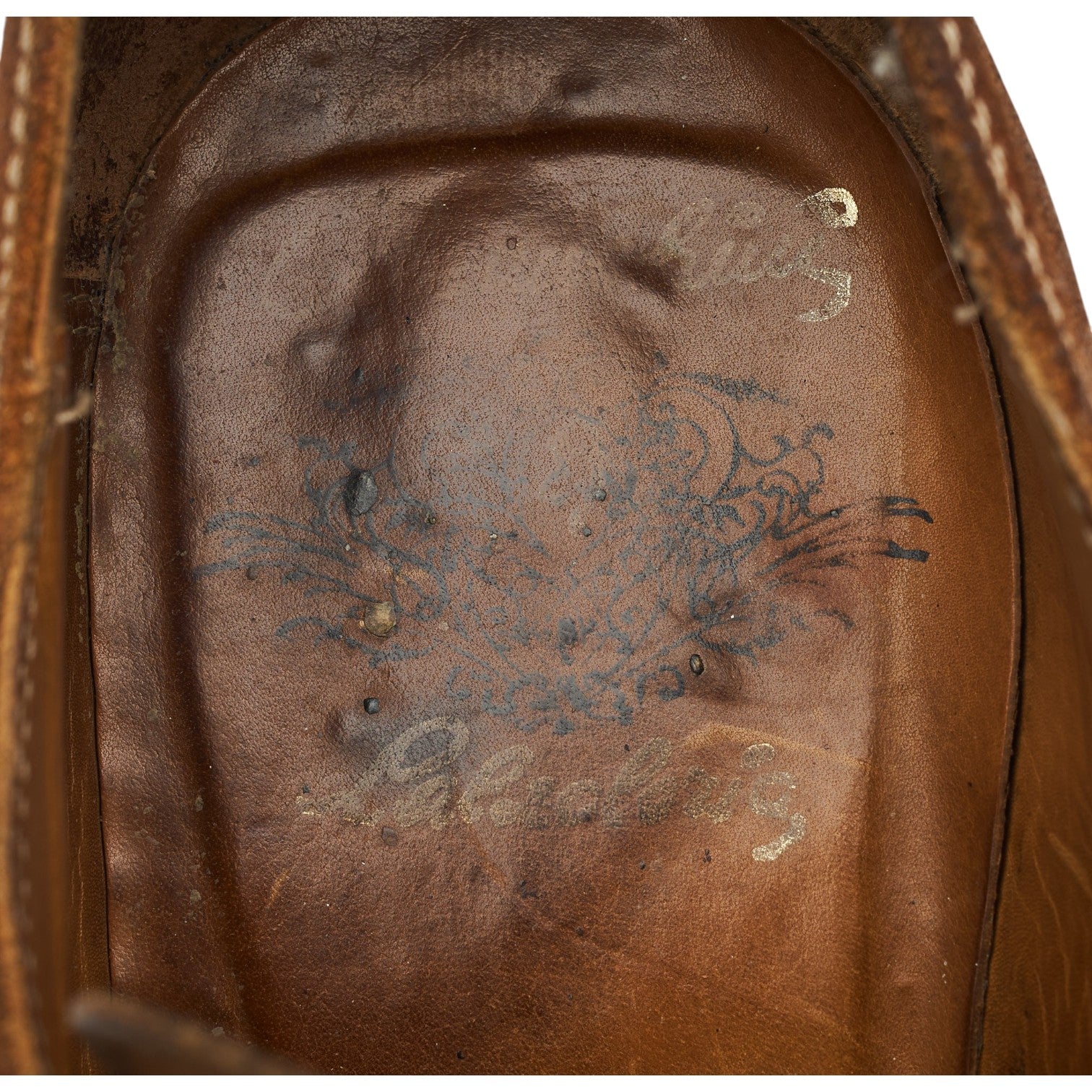 Stefano Branchini derby daim marron UK 9.5 bout droit