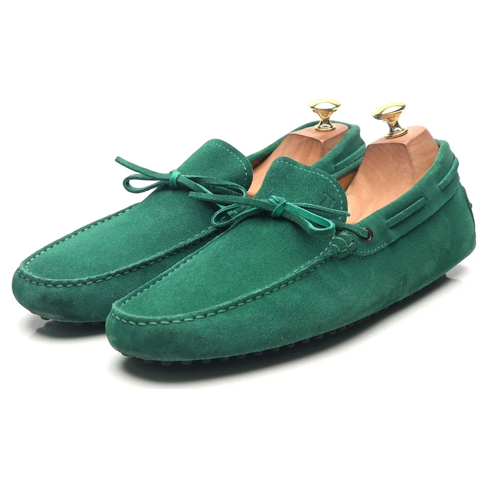 Tod's Gommino mocassins daim vert pointure UK 10