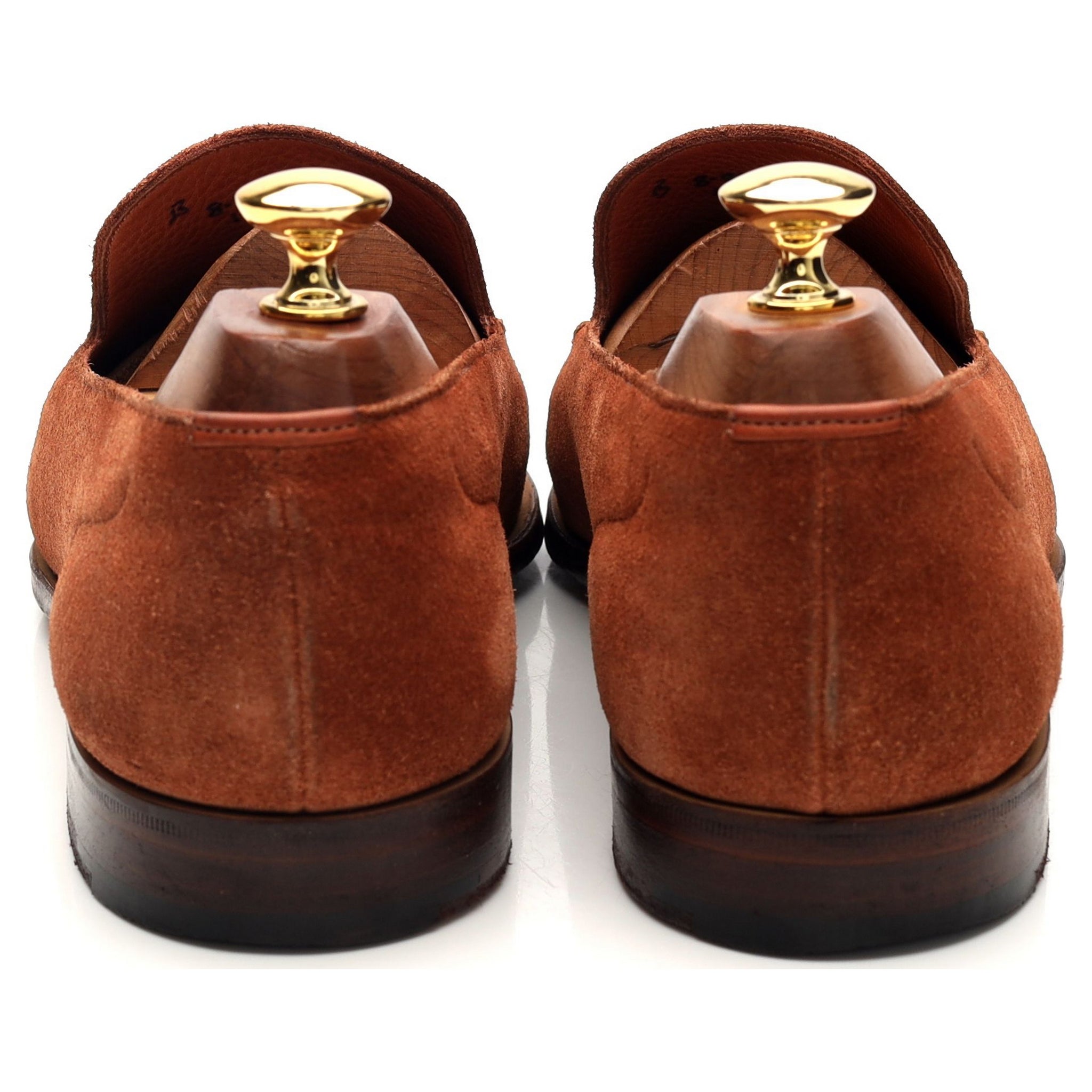 Edward Green Islington mocassins daim tan UK 8